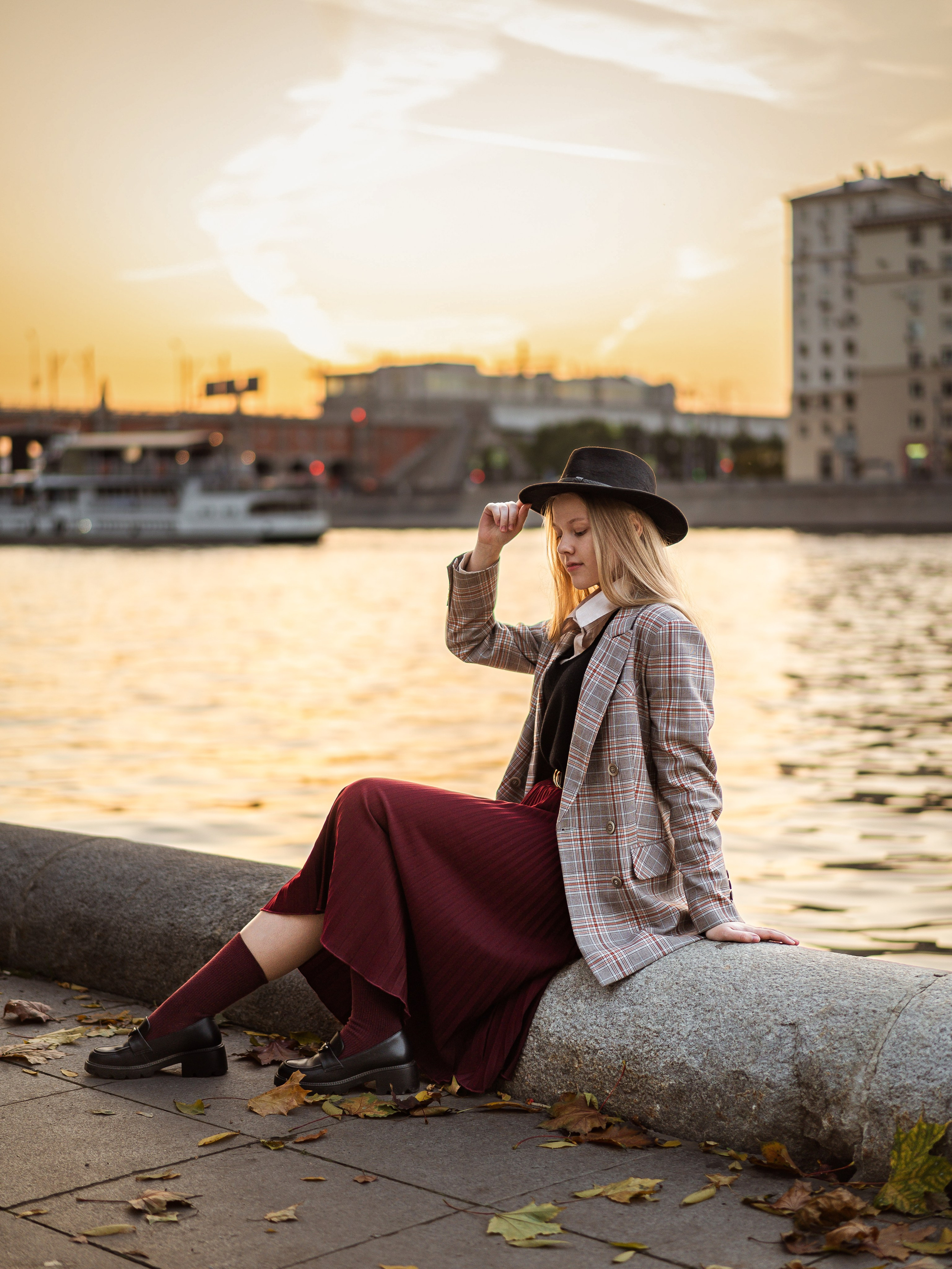 Елена — фотосессия в осеннем стиле. Фотограф Москва