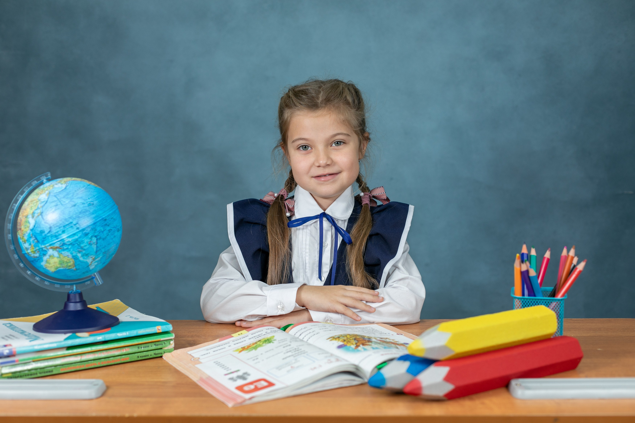 Портреты. Первоклашки. Школьный и детский фотограф в Южно-Сахалинске Анастасия Лескова