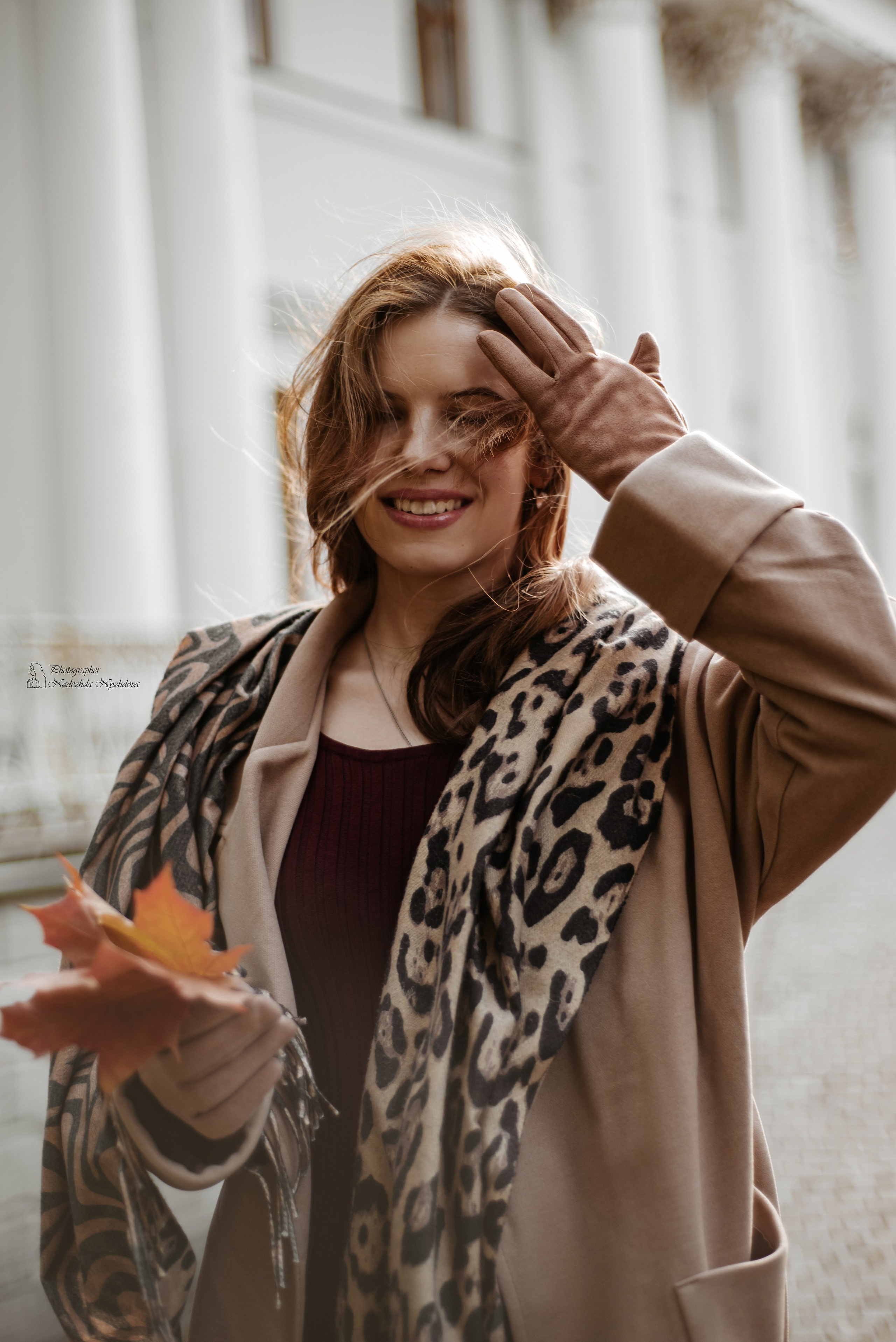 Осеннее утро на Елагине с Дарьей ♡. Свадебный фотограф в Санкт-Петербурге Надежда Нуждова