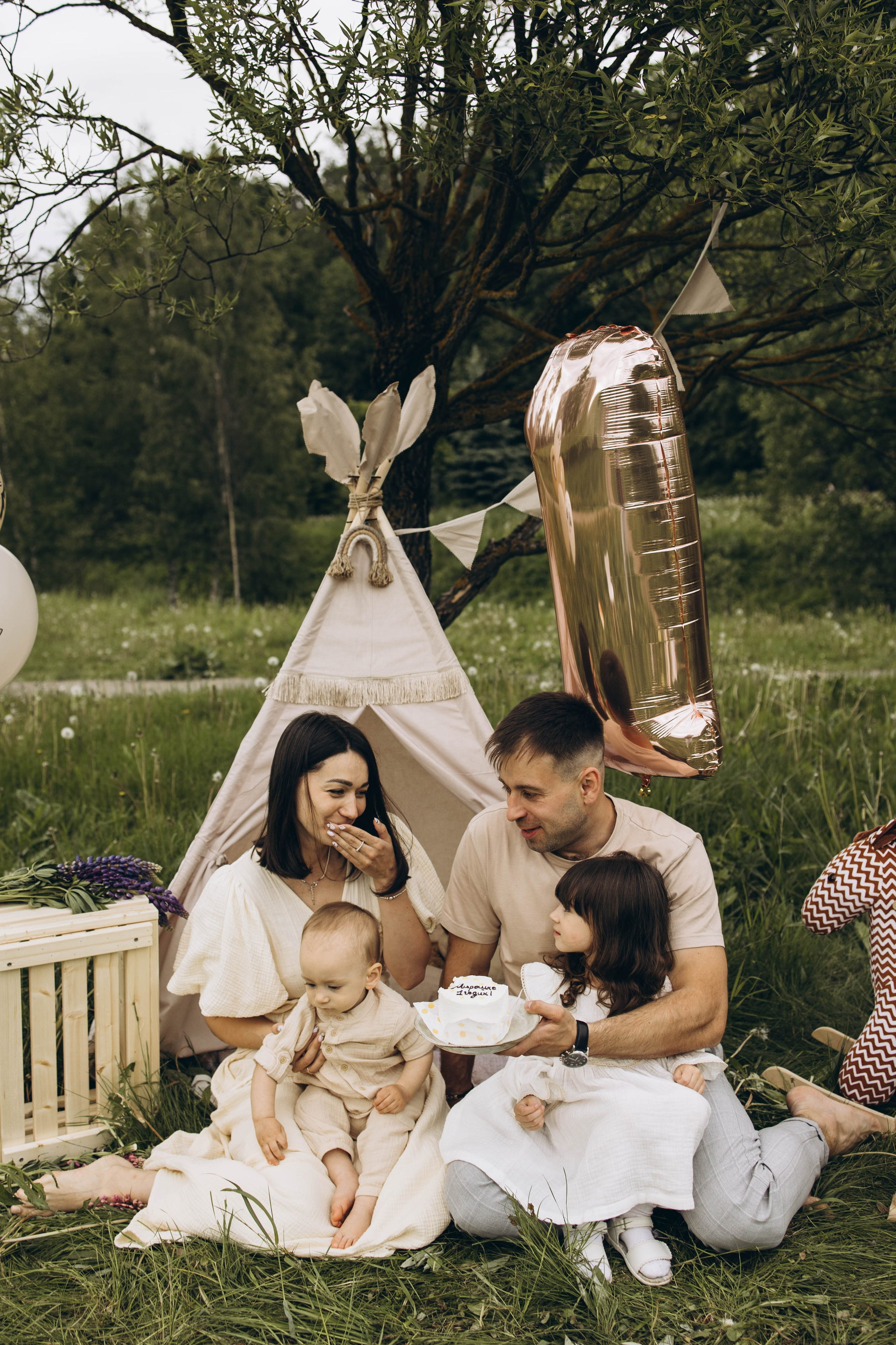 Маша, Женя, Ариана и Мирон. Семейный фотограф в Москве Виктория Ястребинская