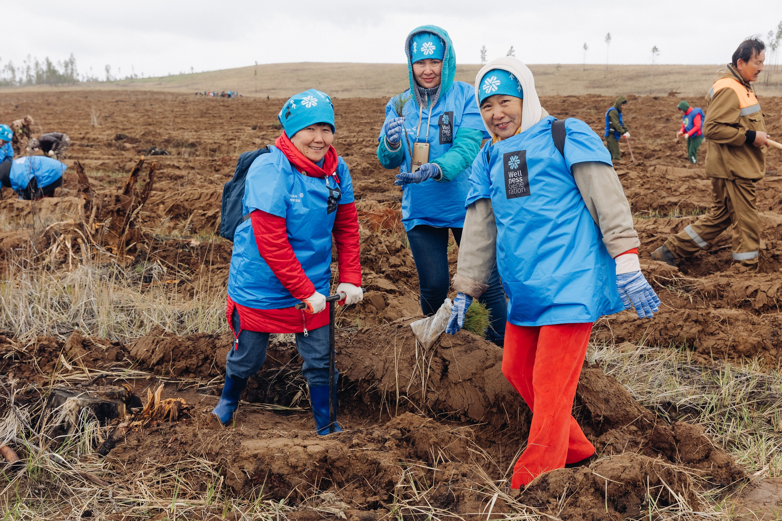 Siberian wellness. Ежегодная акция по посадке деревьев. Свадебный и семейный фотограф в Улан-Удэ