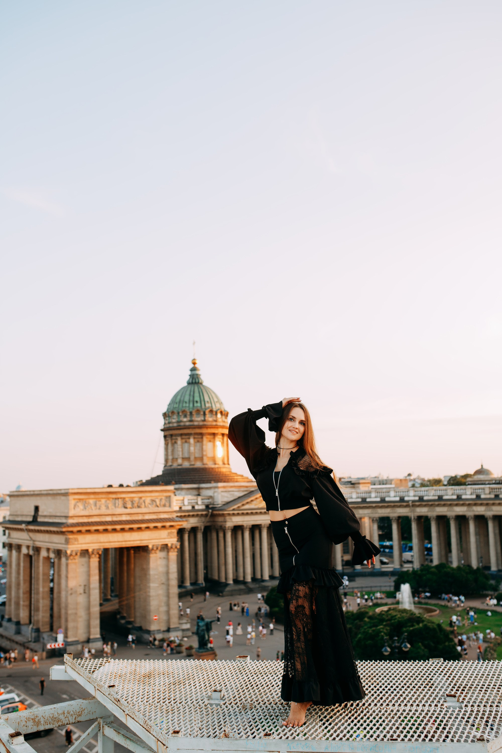 Крыша у Казанского и Зингера. Фотограф в Санкт-Петербурге Alina Film