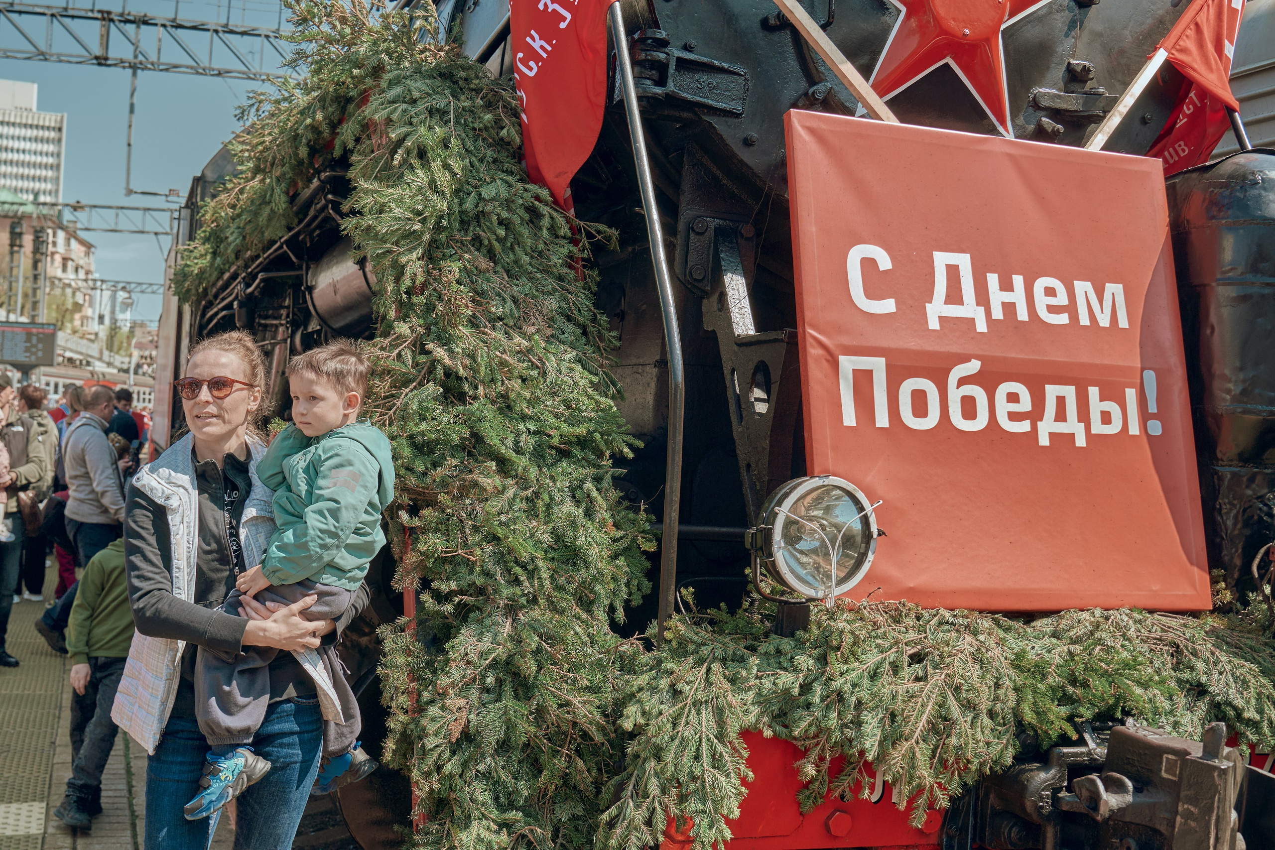 Поезд Победы!. Фотограф во Владивостоке