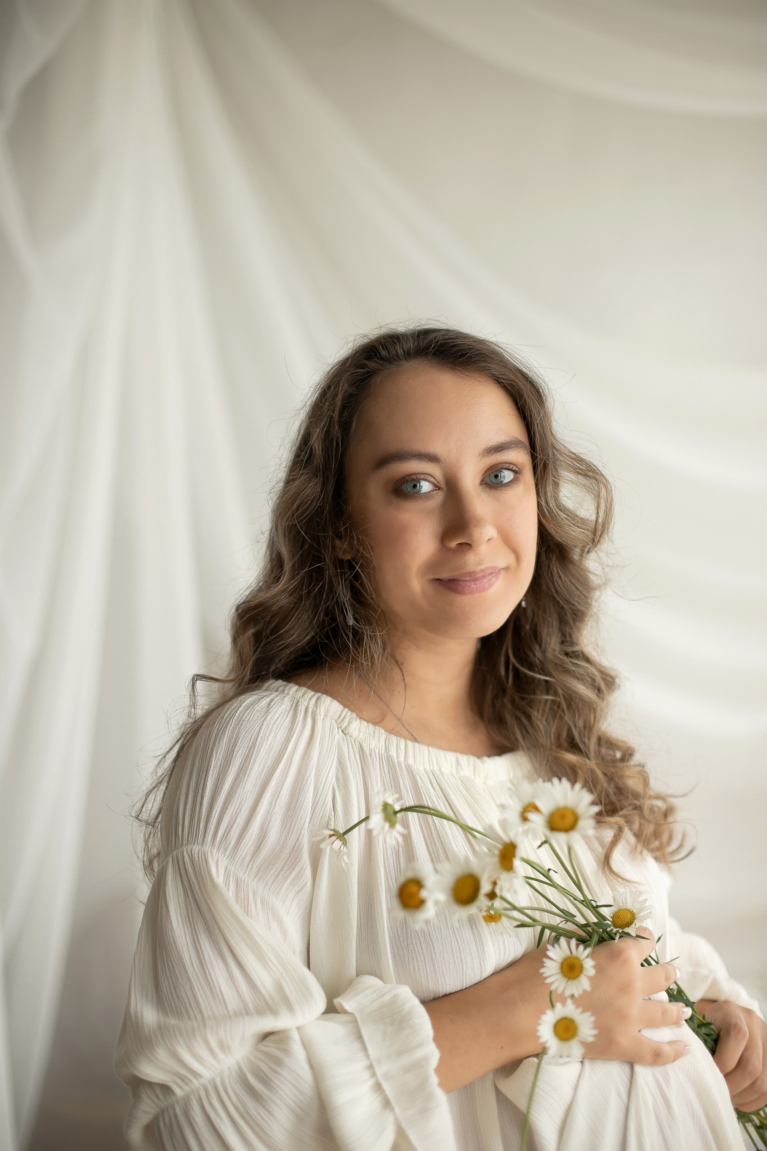 Ксения и ромашки. Семейный и детский фотограф в Красноярске Анна Маюрова