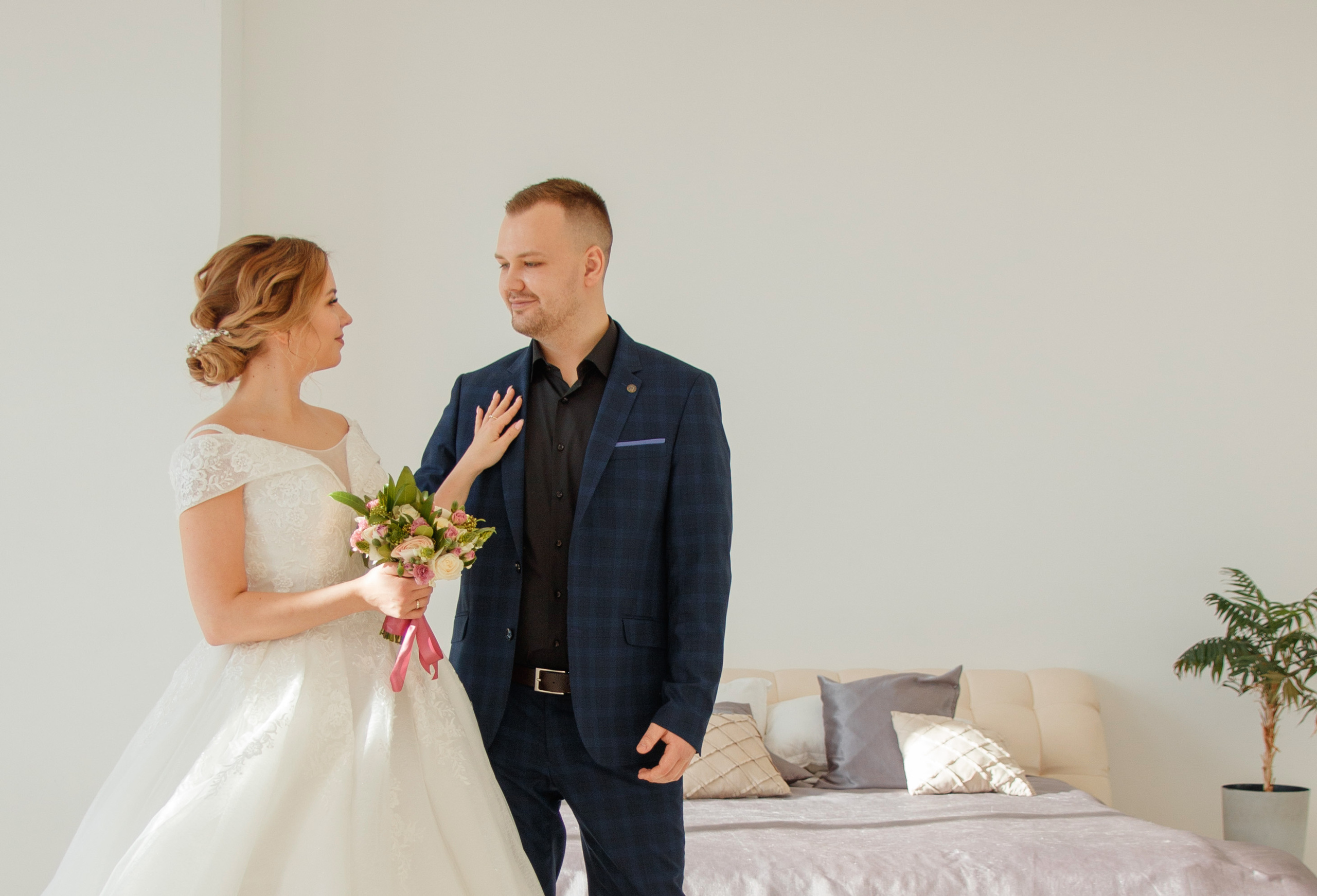 Свадебная съёмка в студии. Женский и семейный фотограф в Москве и Московской области Наталья Минт