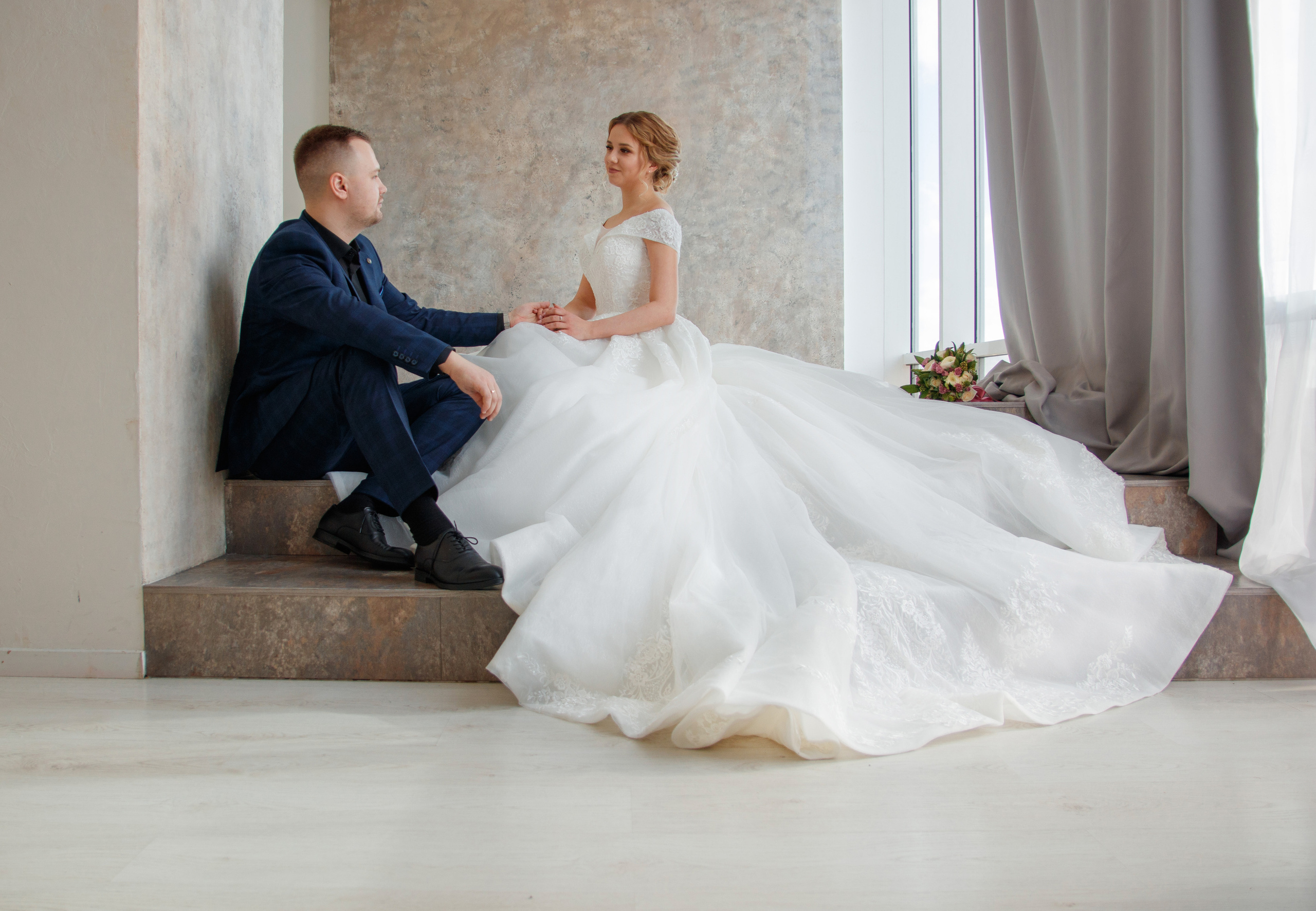 Свадебная съёмка в студии. Женский и семейный фотограф в Москве и Московской области Наталья Минт