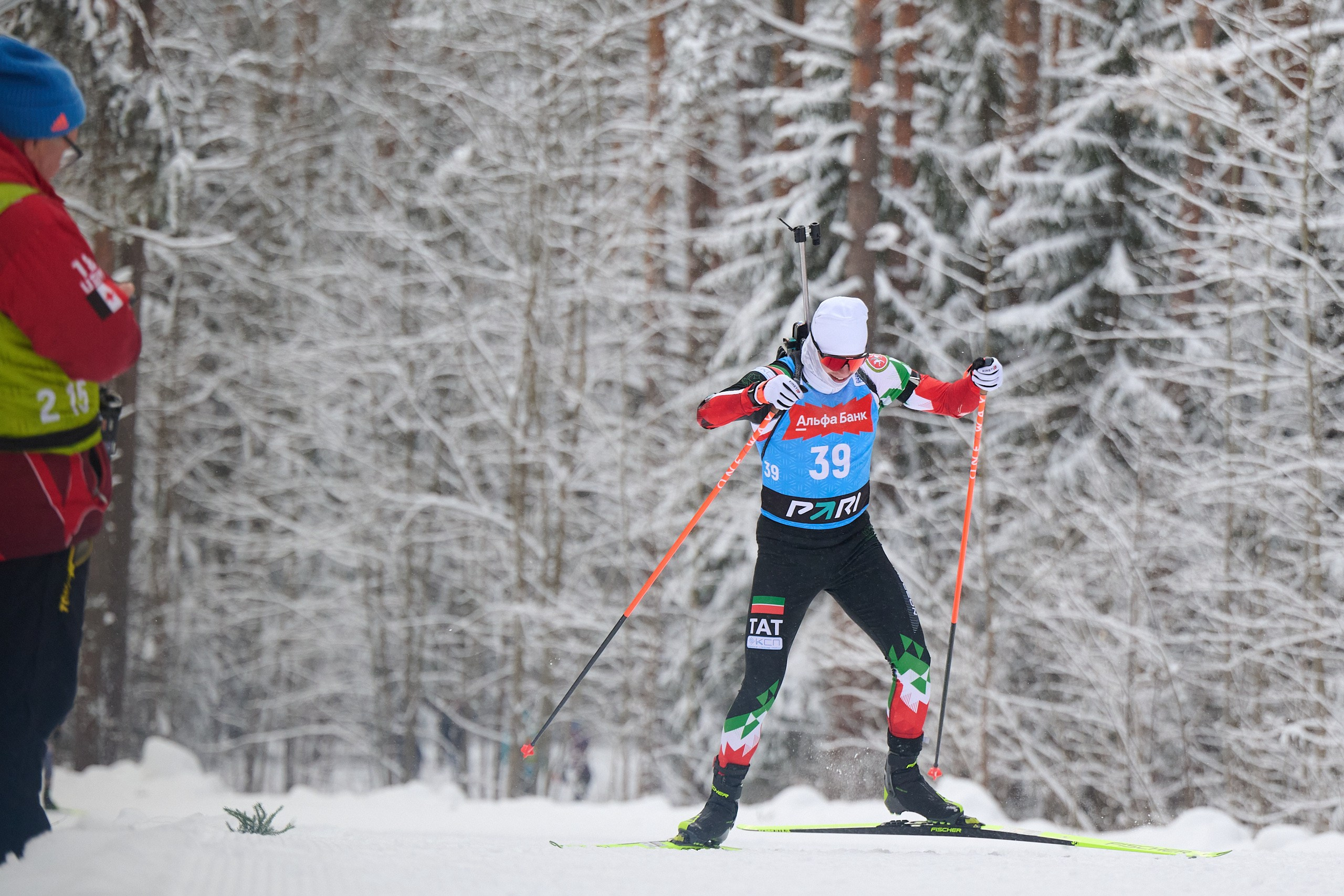 Биатлон. Чемпионат России — 2024/2025, 3-й этап, Ижевск. Спринт. Мужчины. Спортивный репортажный фотограф в Ижевске Сергей Мерзляков