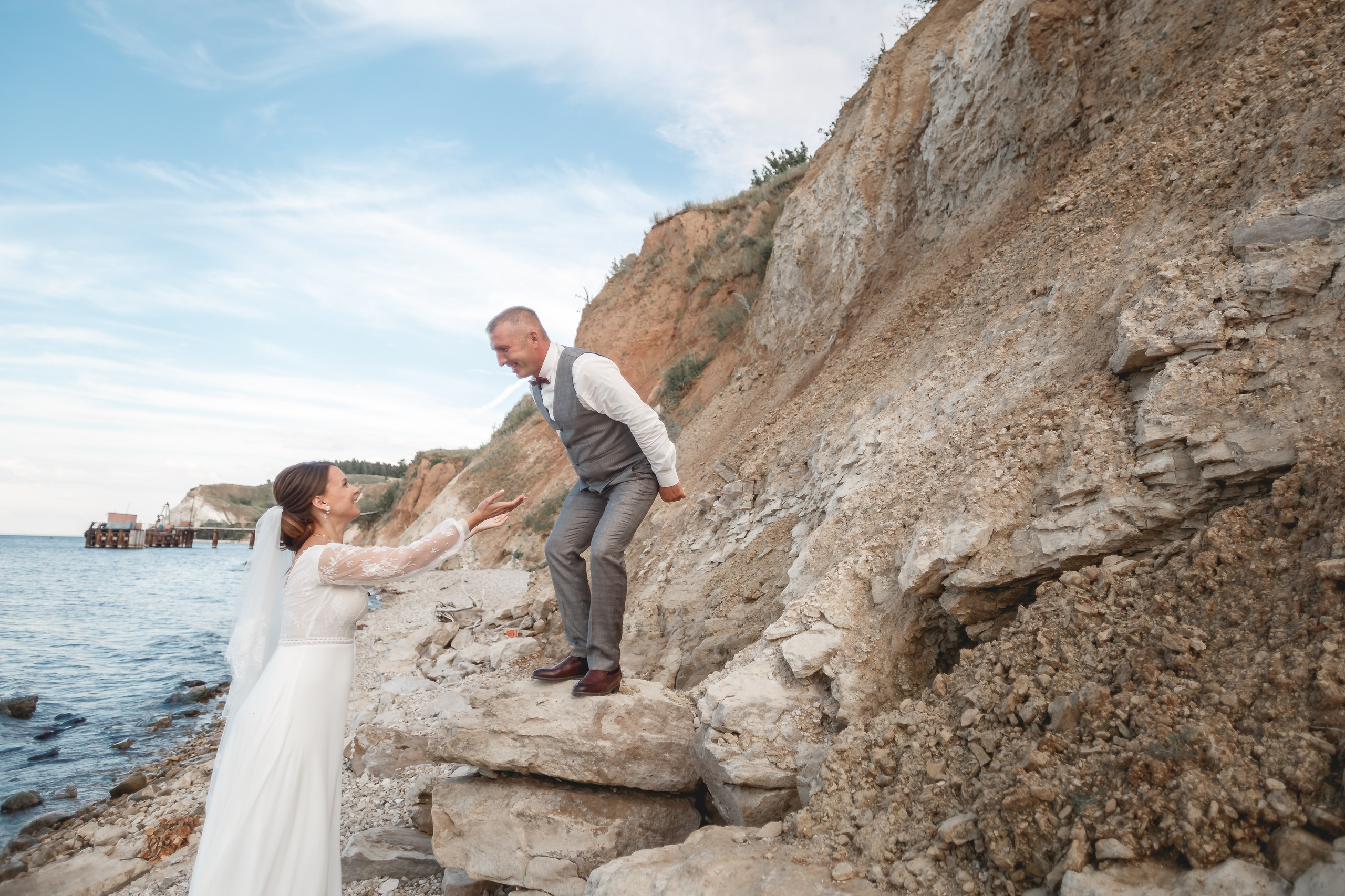 Свадьба на берегу Волги. Фотограф Ильхам Сибгатуллин Казань
