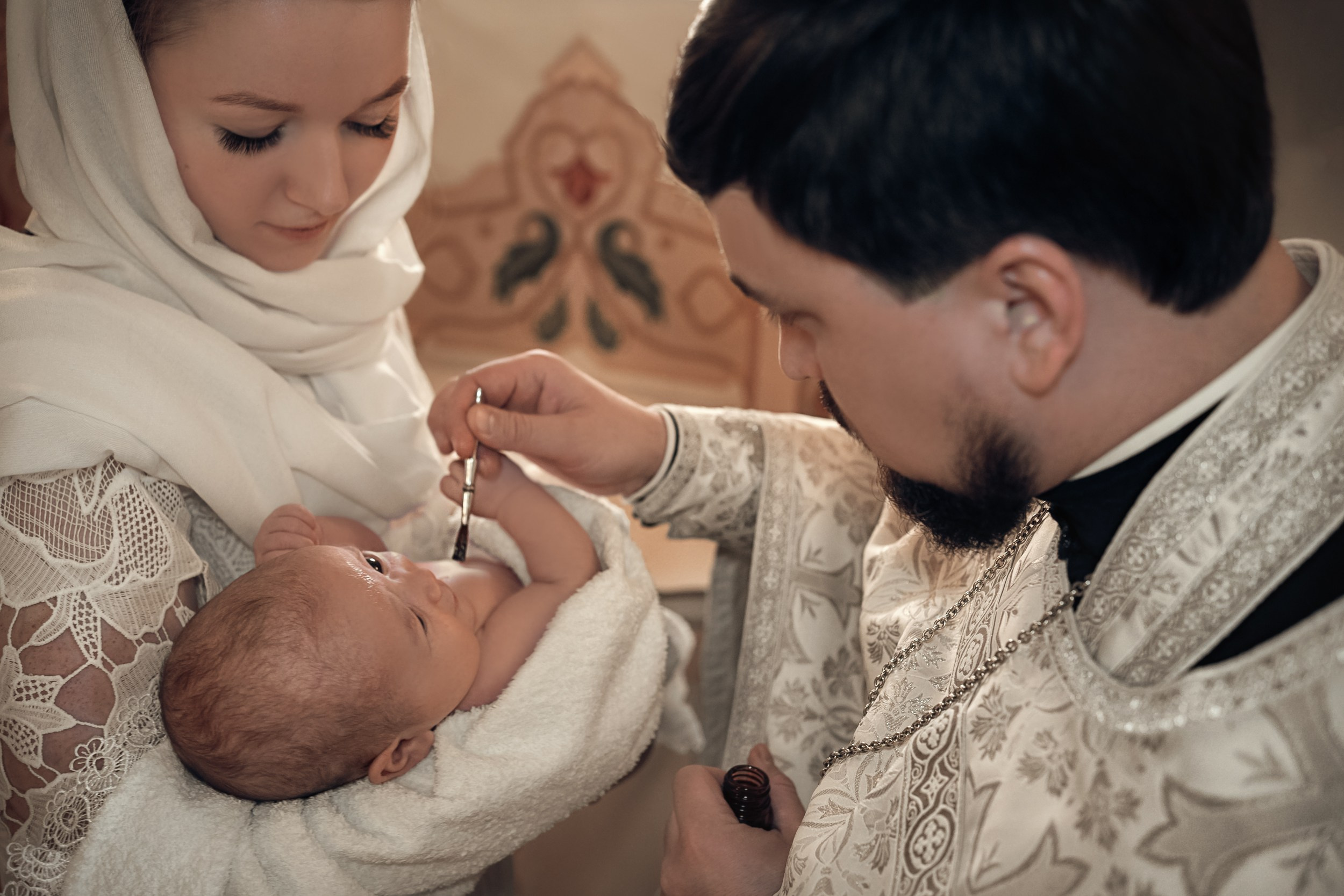 Крещение в Покровском (Феодосиевском) храме г. Тула. Церковный фотограф Севастополь