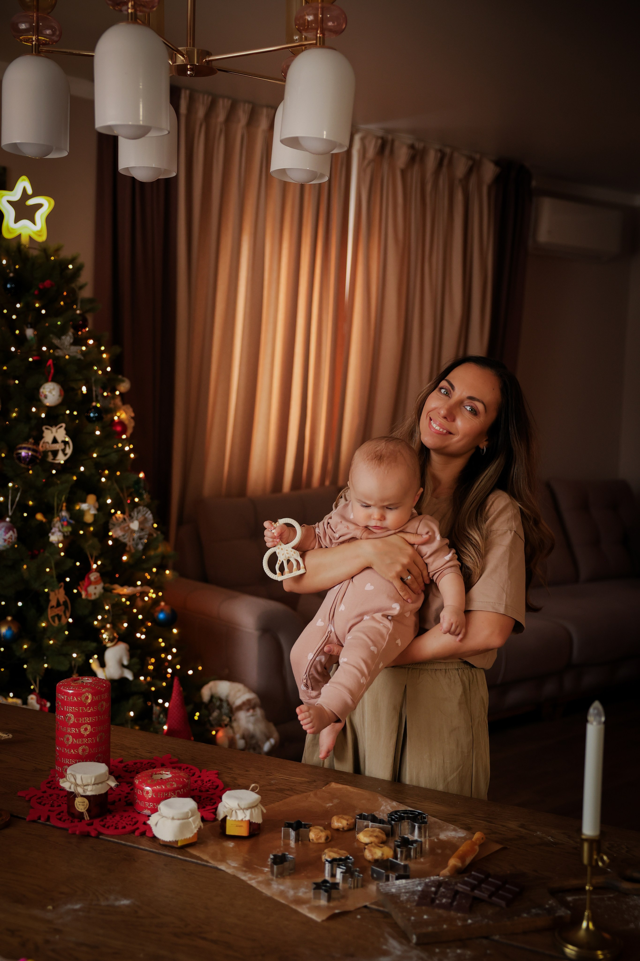 Новогоднее печенье всей семьей. Ваш семейный newborn и lifestyle фотограф в СПБ Наталья Журавлева