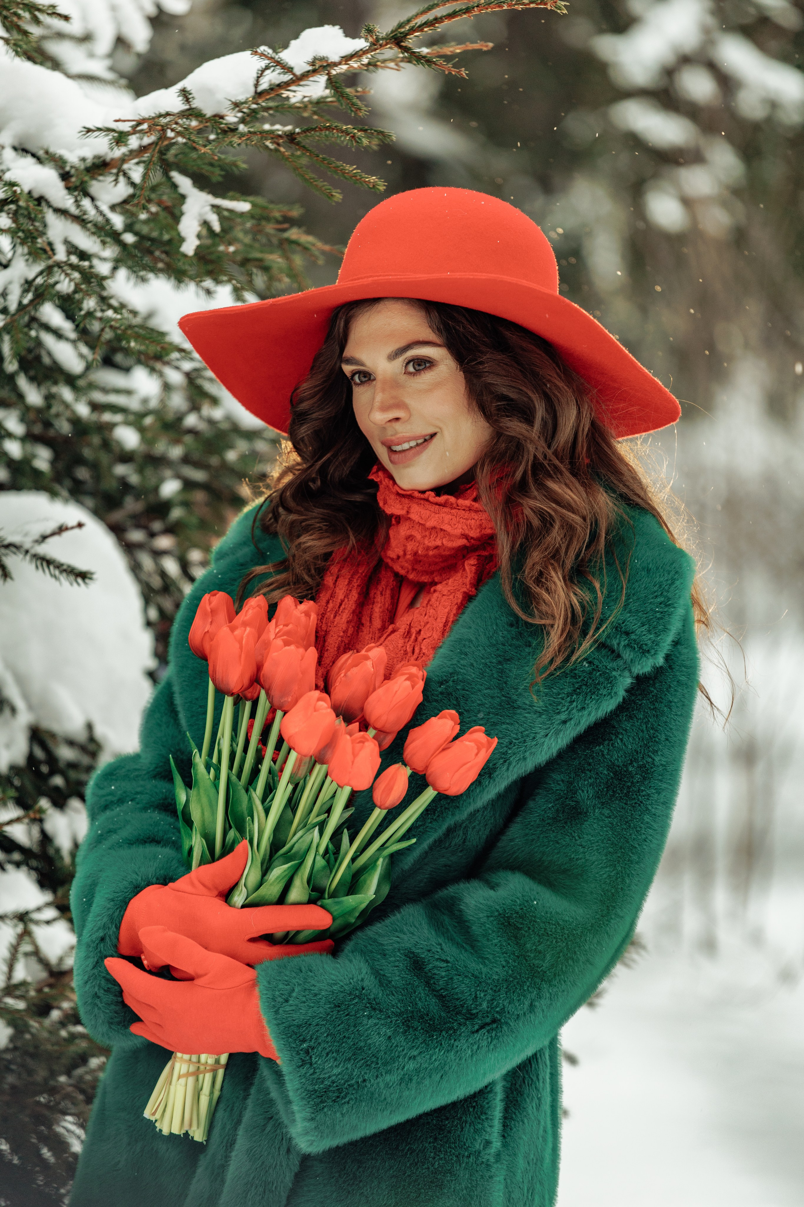Зимний портрет для Ольги. Портретный фотограф в Москве Екатерина Богдасарова