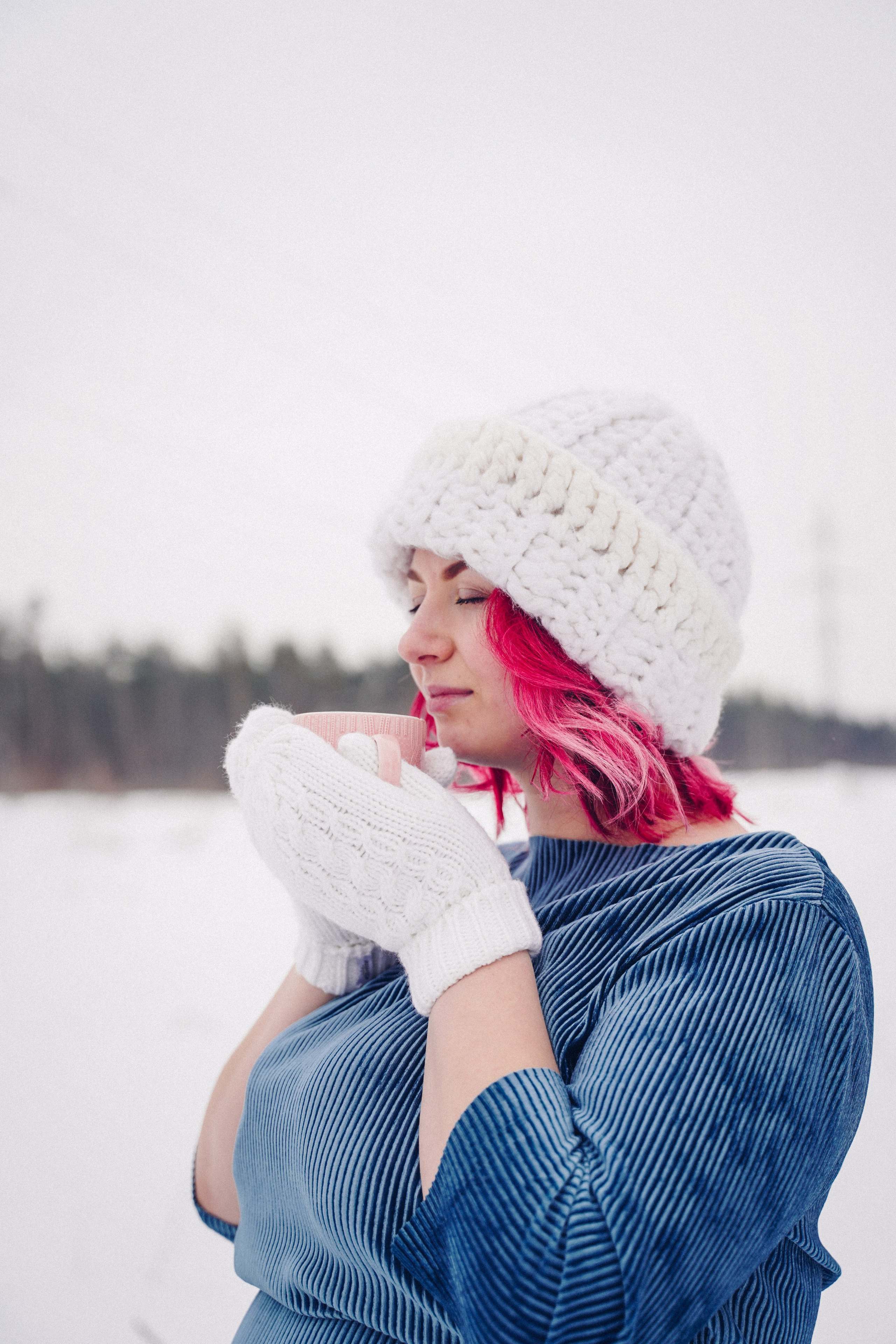 Фотосъёмка беременности. Зима в лесу. Фотограф в Самаре Екатерина Кроз