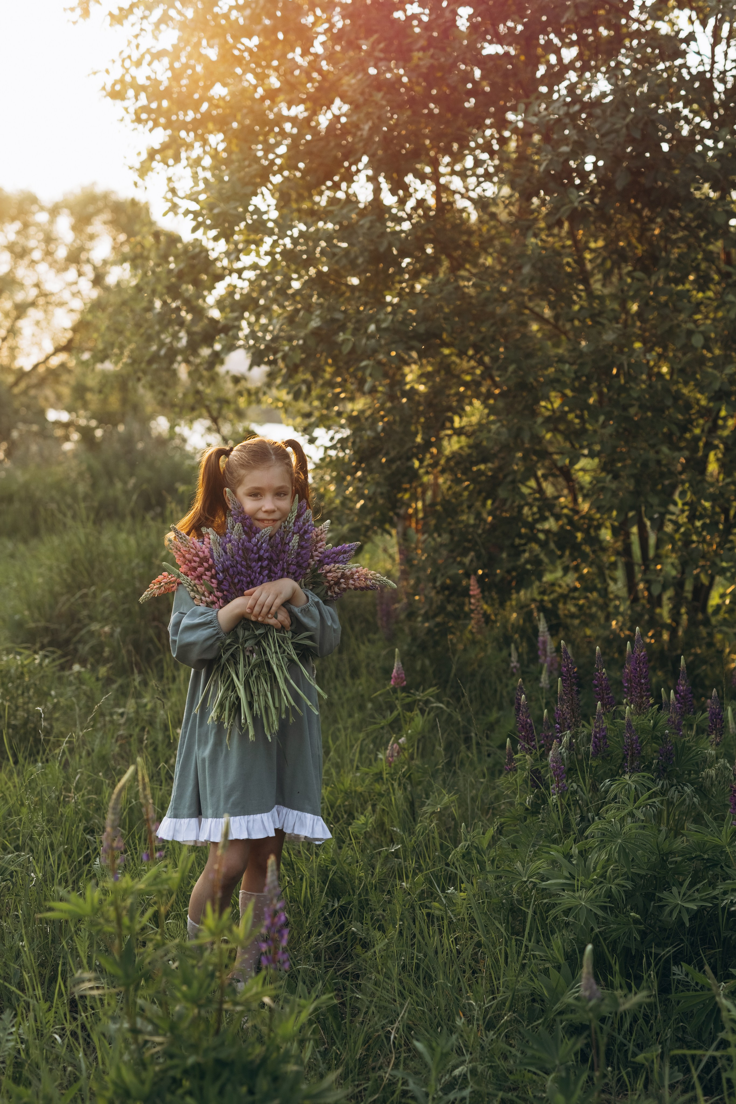 В люпинах. Фотограф Людмила Оюн