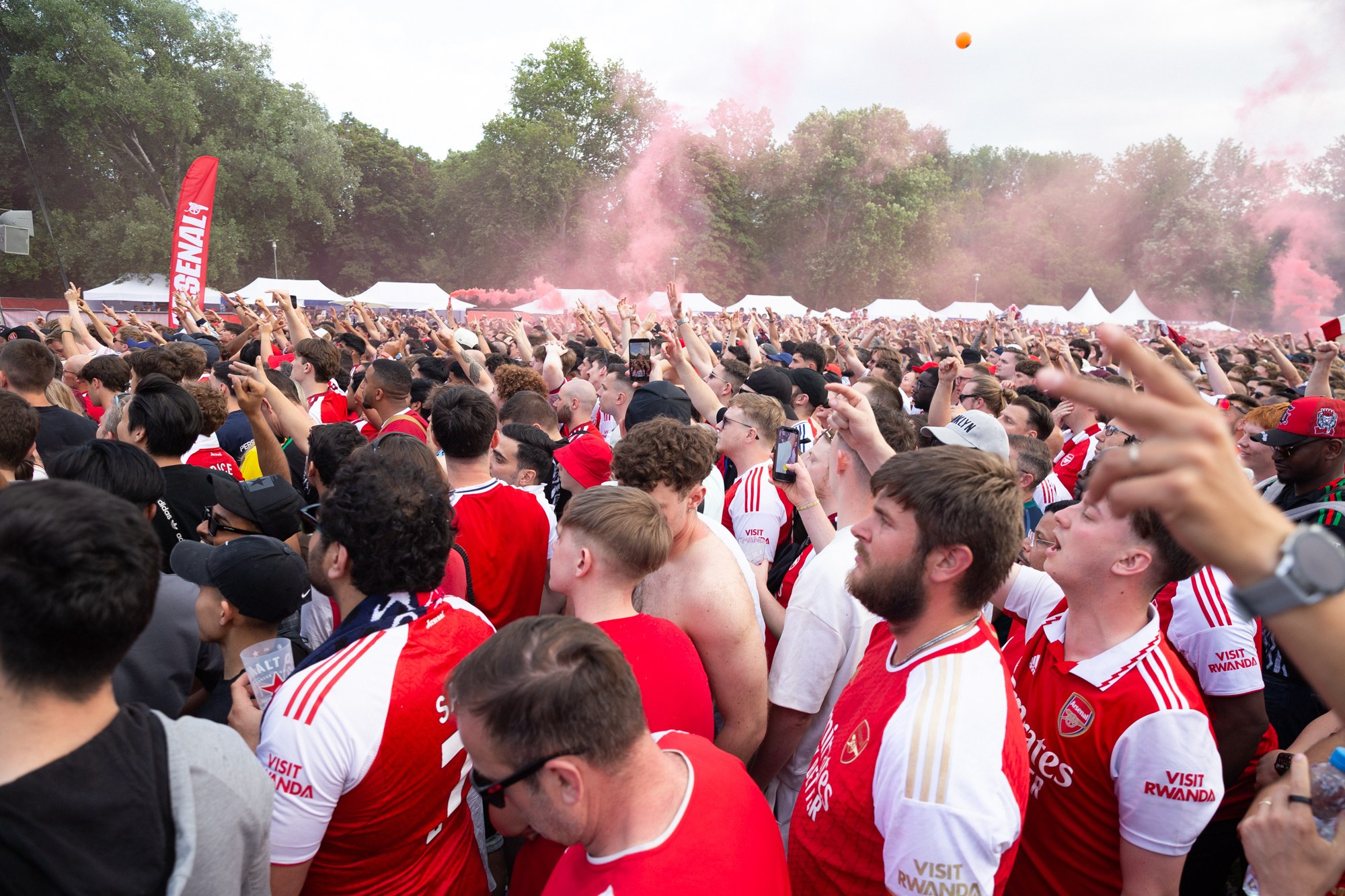 UEFA Champions League Final. Arsenal vs PSG. Budapest 2026. Arsenal Fan Zone. Photographer in Budapest  — Yura Knyazev