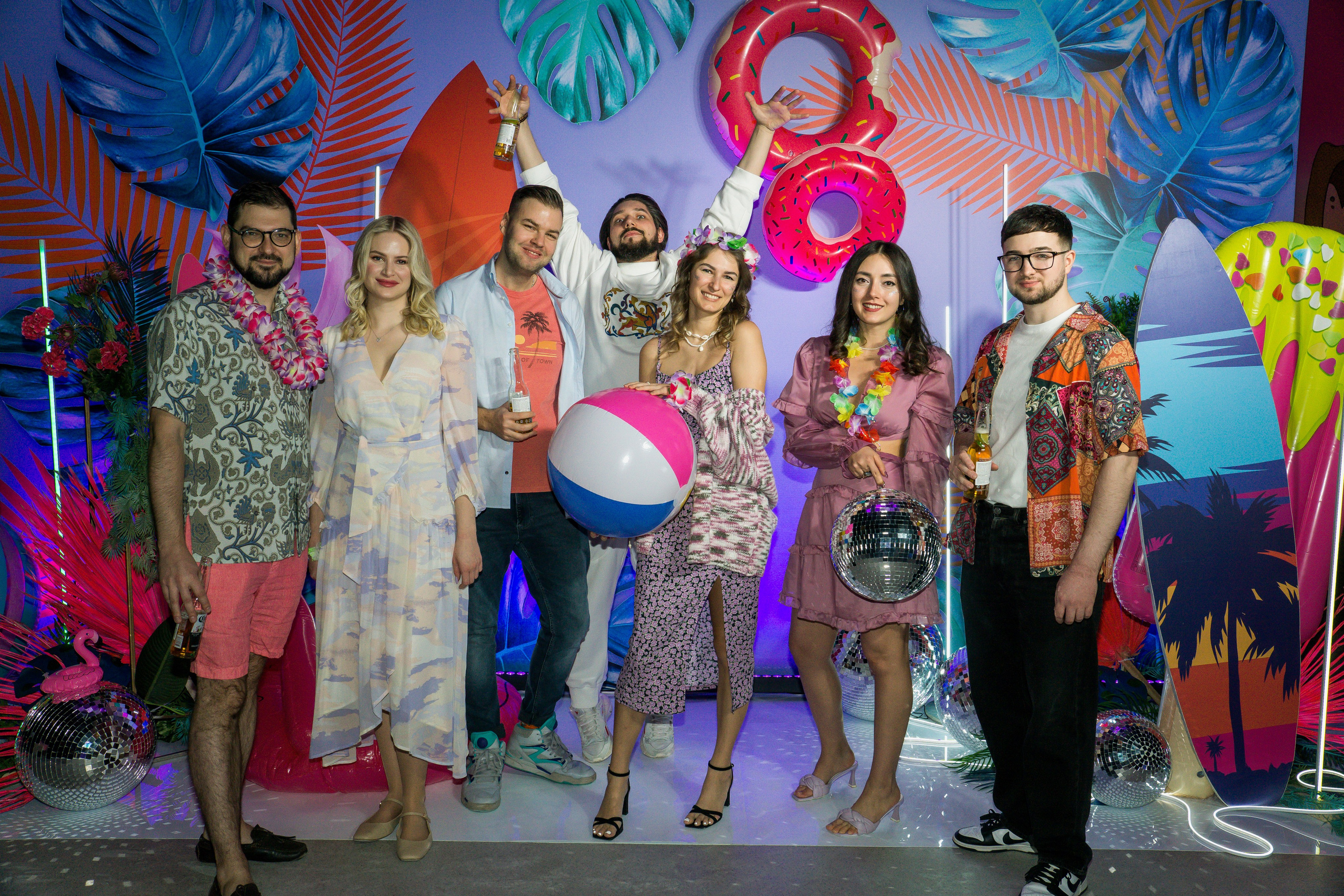 МТС корпоратив Гавайская вечеринка. Фотограф