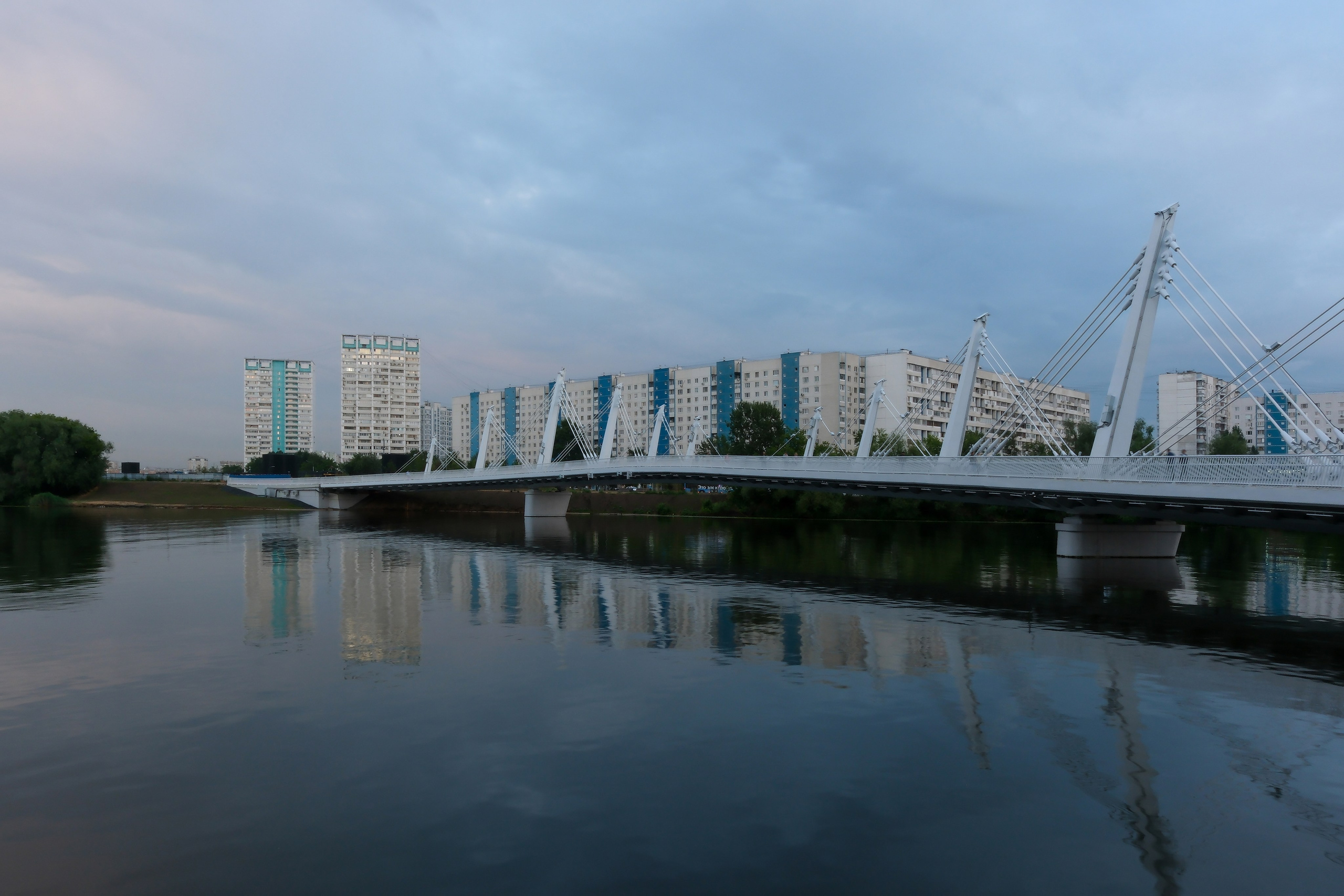 Мост через Нагатинский затон. Михаил Мулач | Архитектурный фотограф