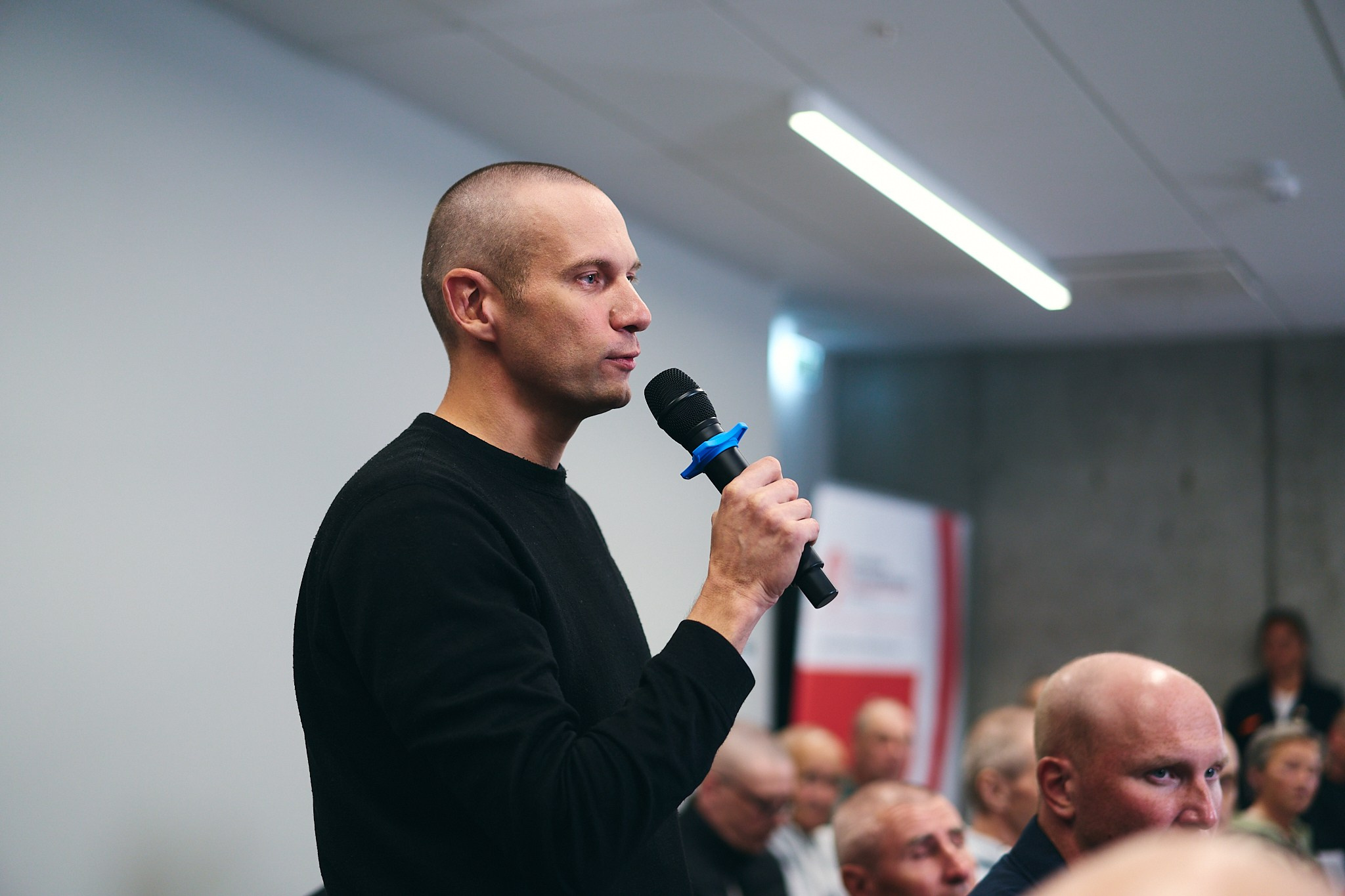 Press conference with Sviatlana Tsikhanouskaya and released political prisoners. Photographer in Vilnius