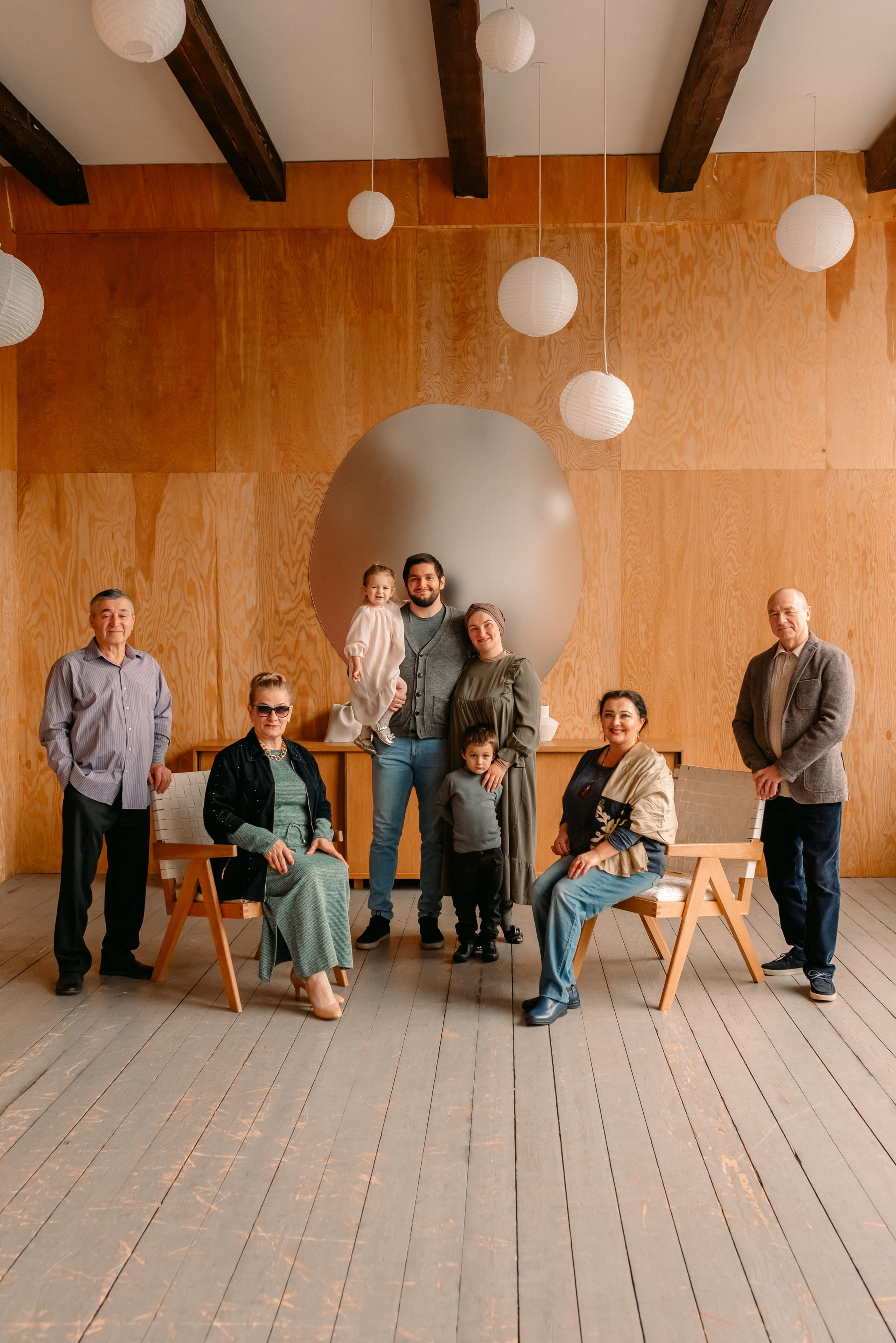 Фотосессия большой семьи. Фотограф Юлия Кондратьева