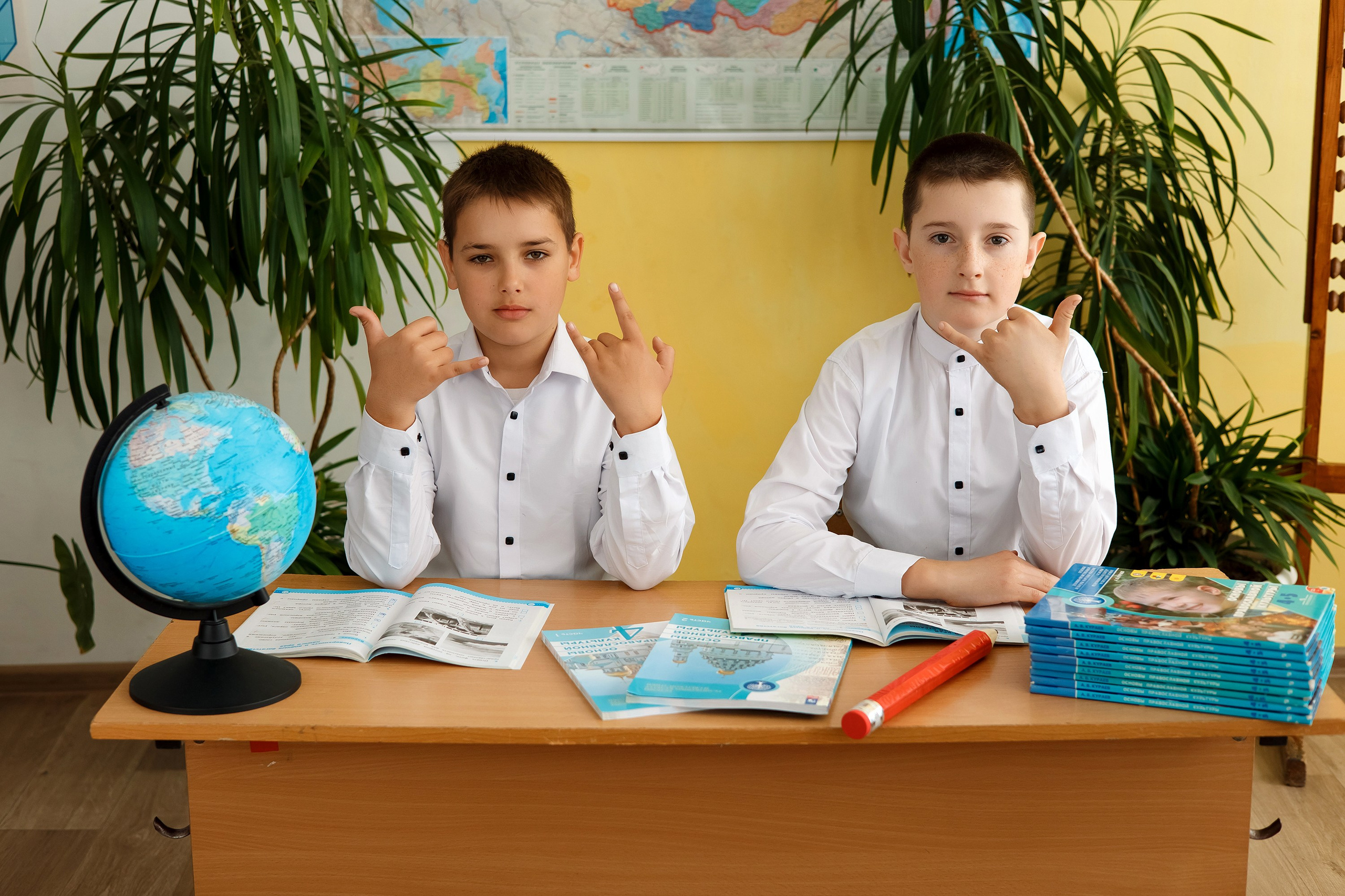 4 класс с. Барабаш. Фотограф Любовь Корниенко, Примоский край