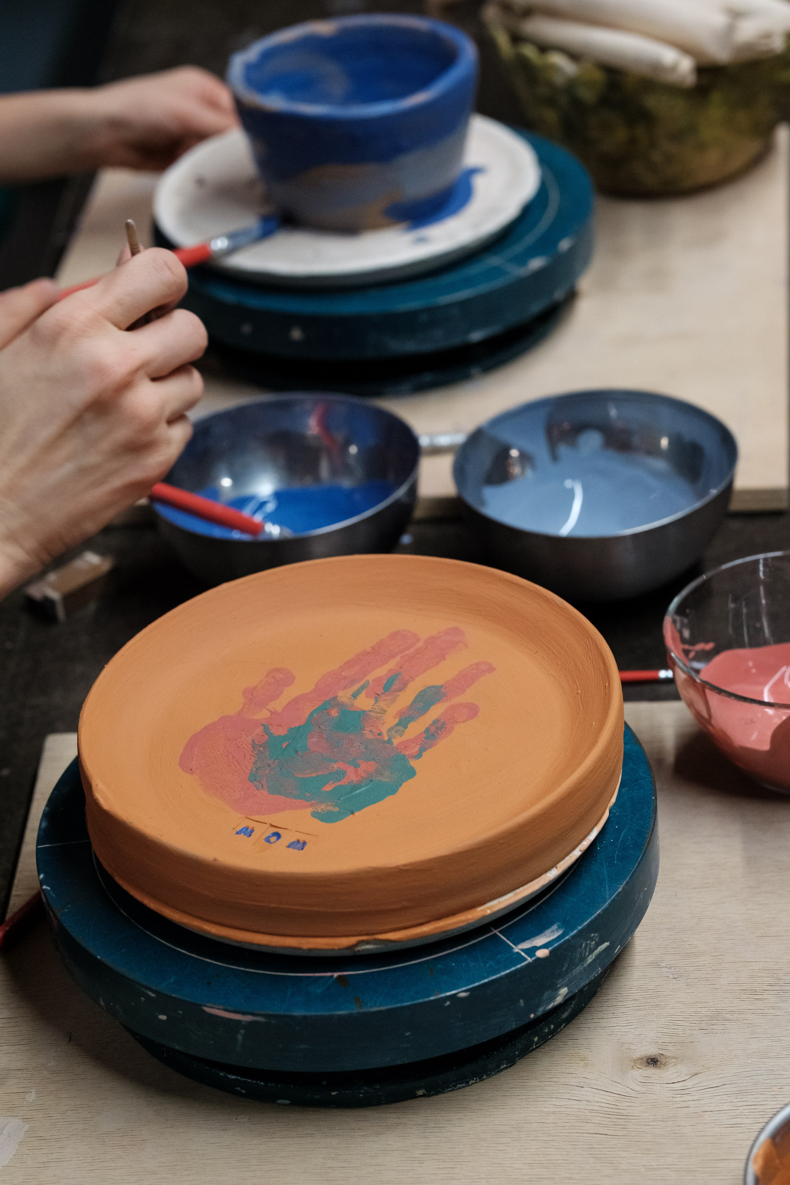 День рождения в студии керамики. Семейный и детский фотограф в Москве Светлана Потемкина