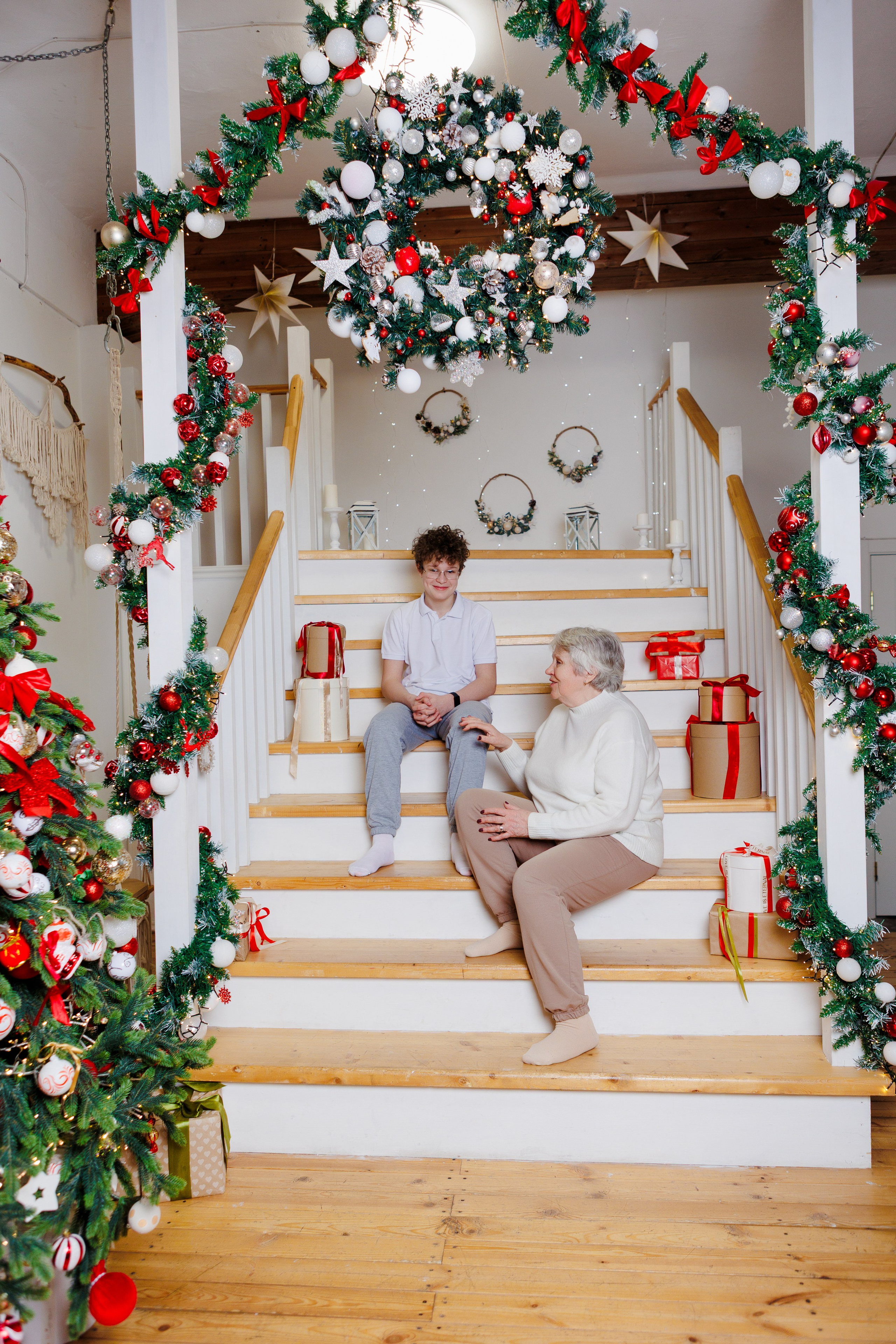 Любимая бабушка Ольга с внуком. Фотограф в Санкт-Петербурге