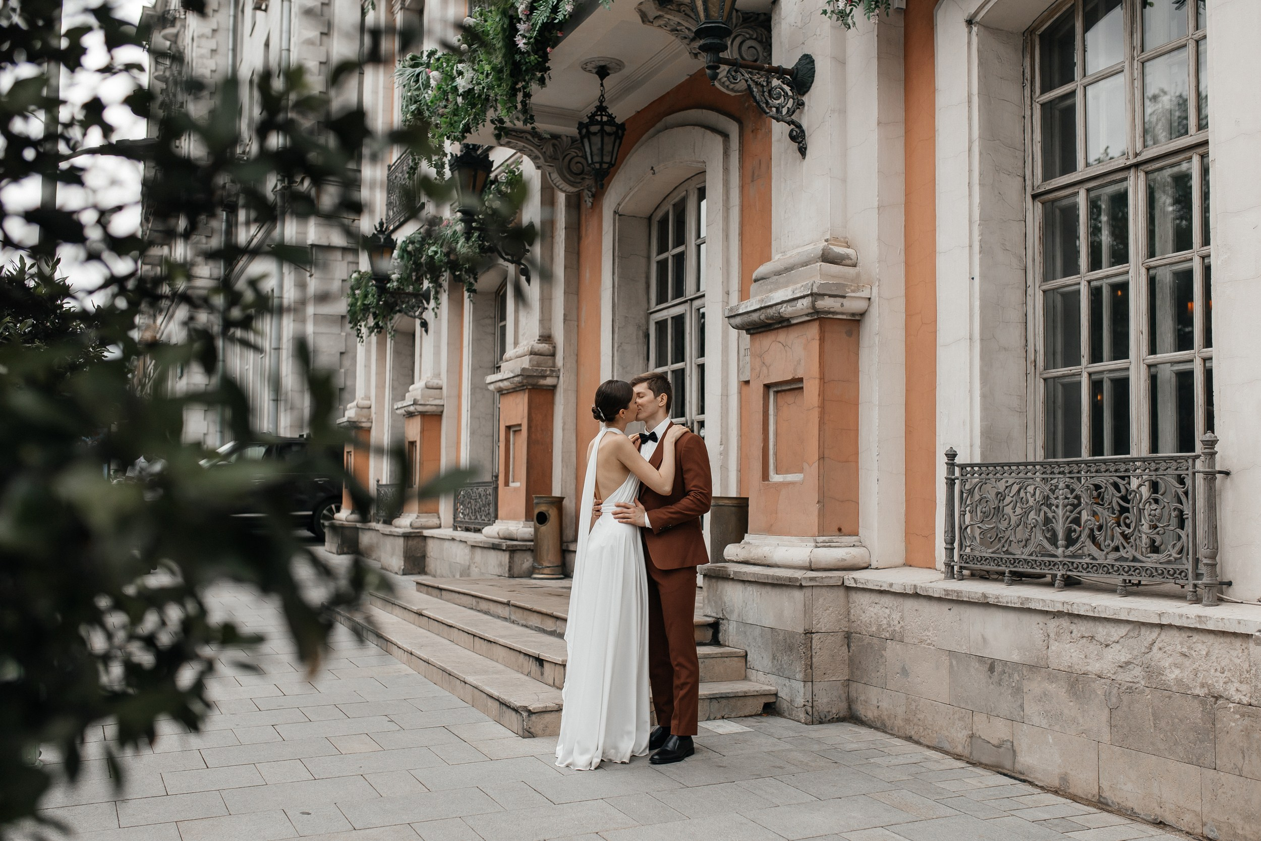 Свадебная фотосессия в кафе Пушкин