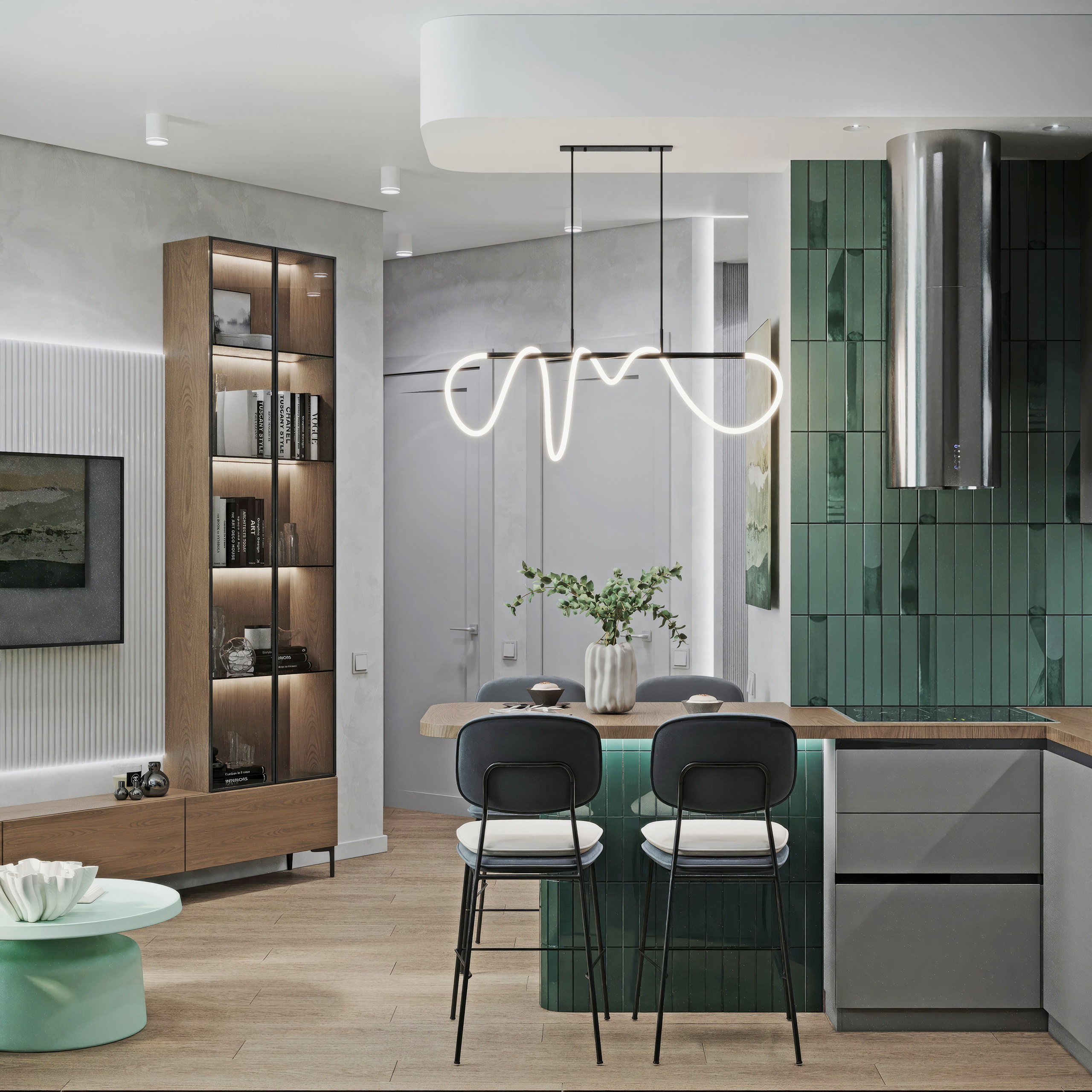 ЖК Легенда Малоохтинский. Тропический оазис. Проект в реализации. Дизайн-студия интерьеров Юлии Ивановой