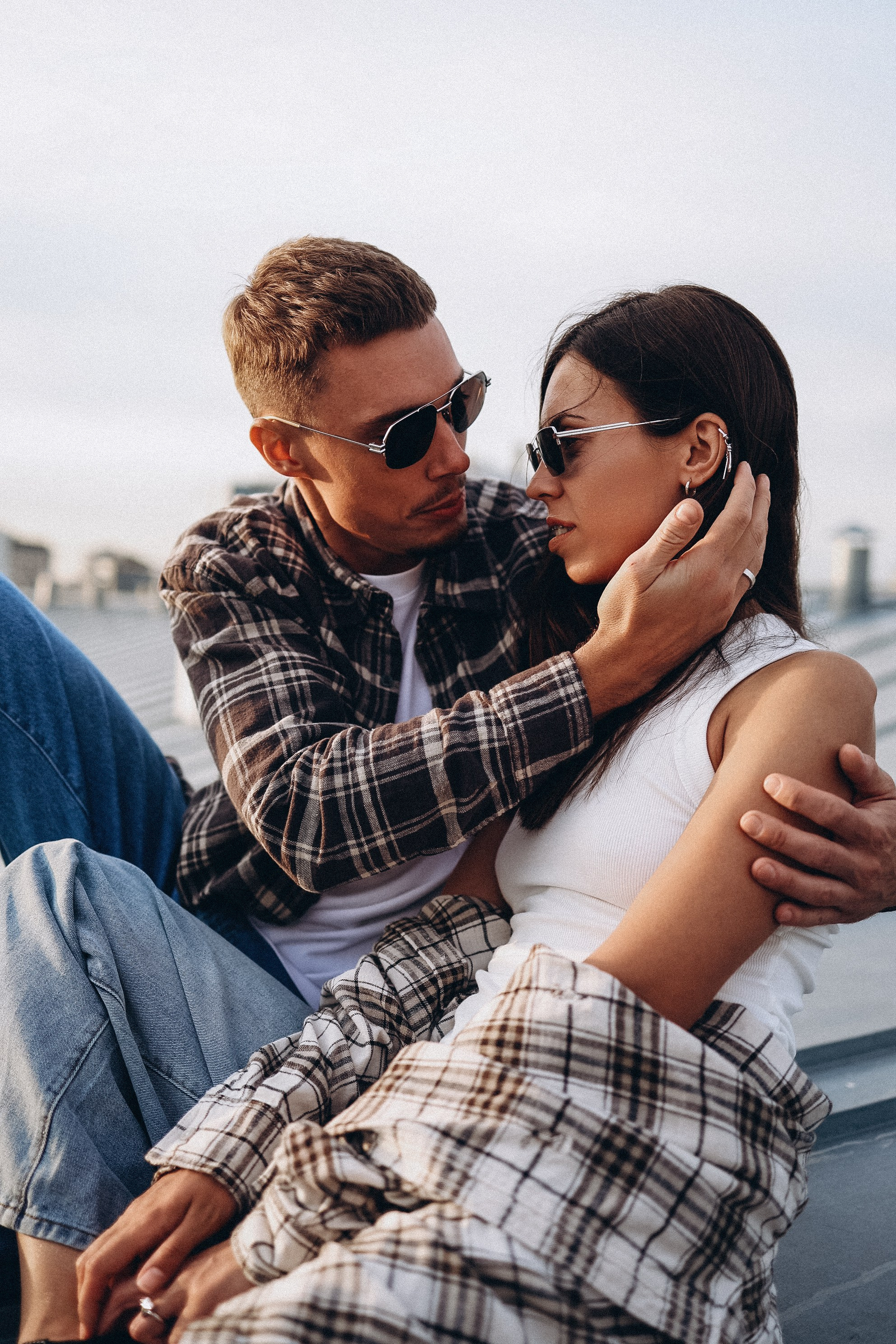 Виолетта и Макс на крыше. Семейный фотограф в Москве Марина Петра