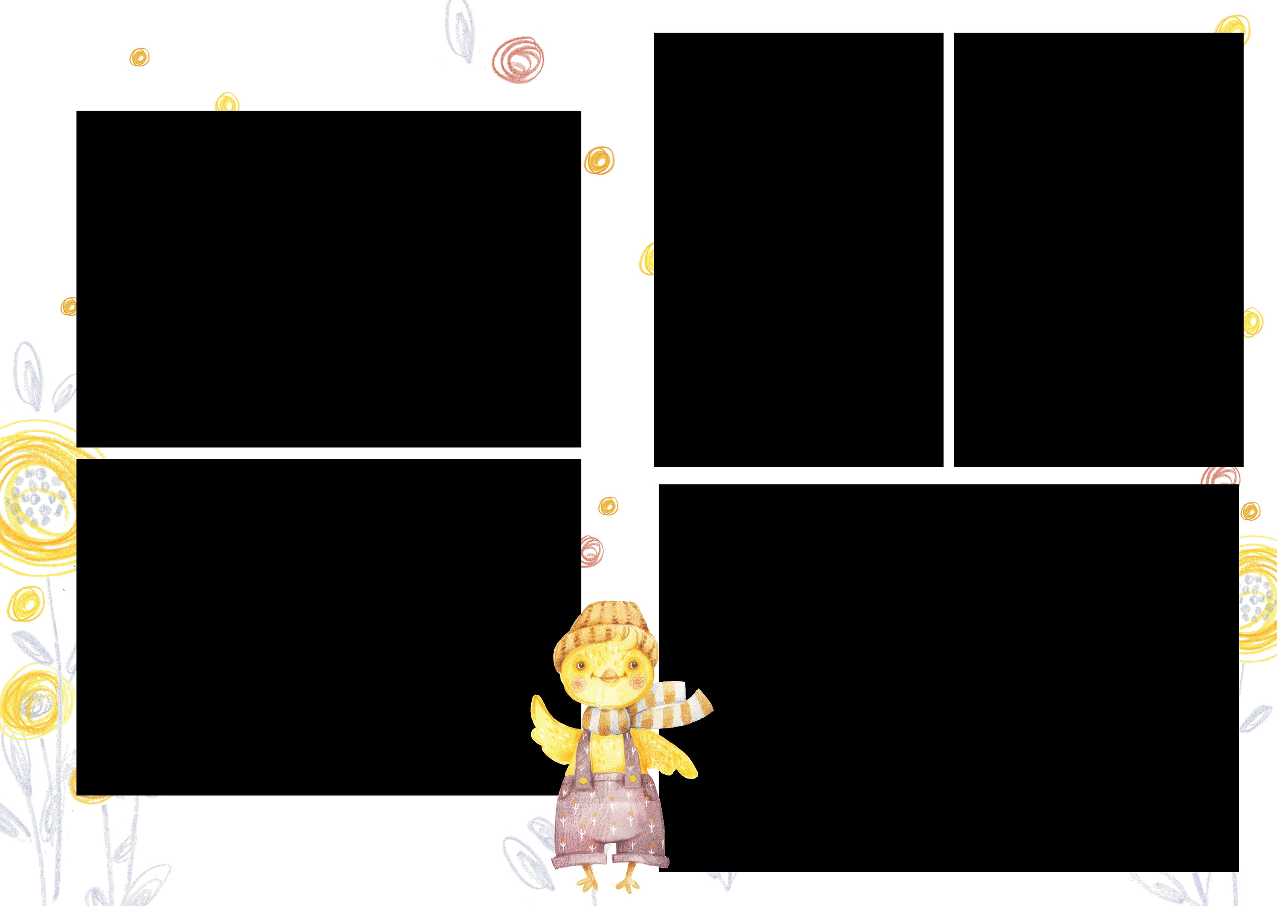 Макет «Цыплята». Childrenfoto.ru