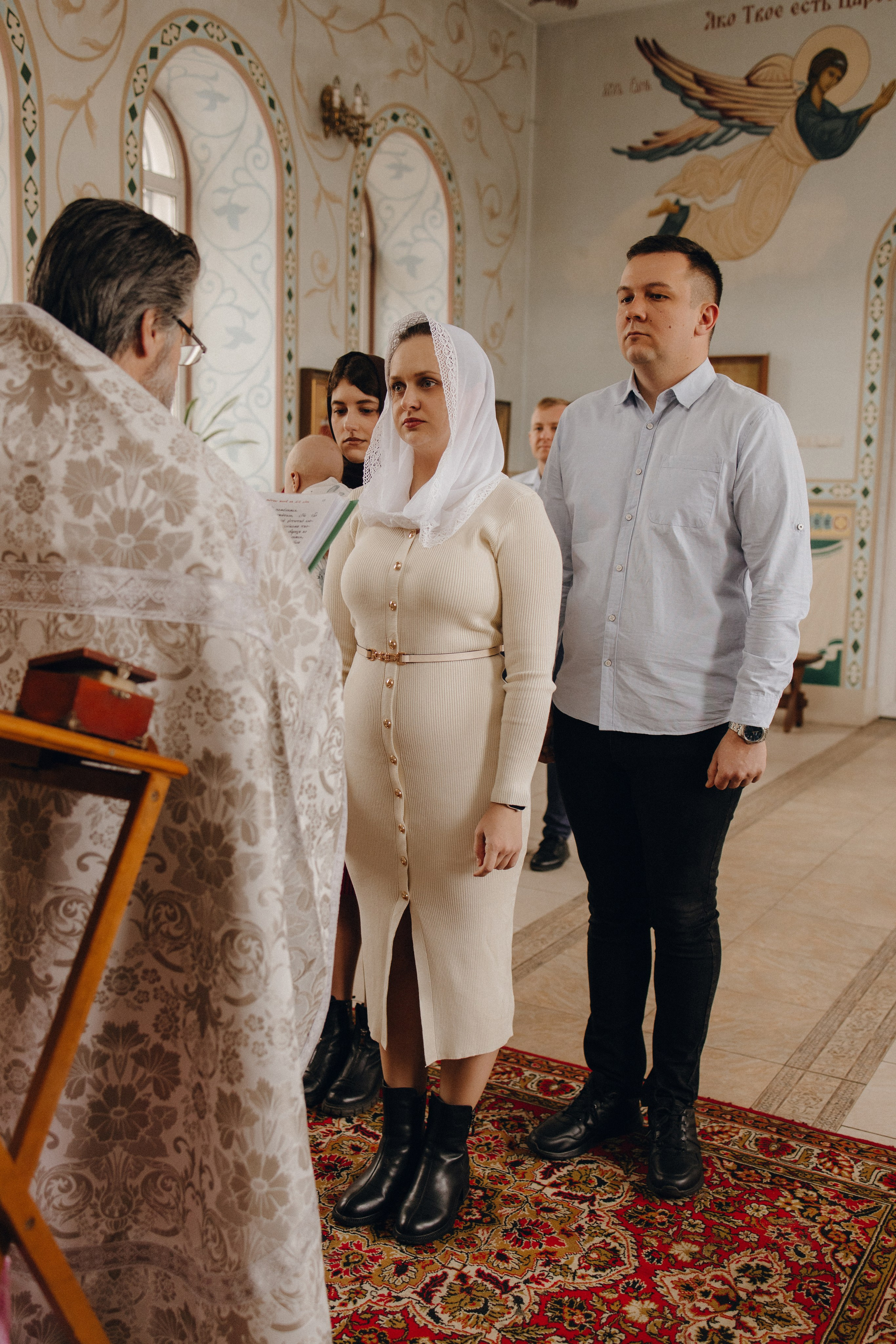 Съемка крещения в церкви св. апостолов Петра и Павла. Семейный и свадебный фотограф Воронеж Елизавета Федорова