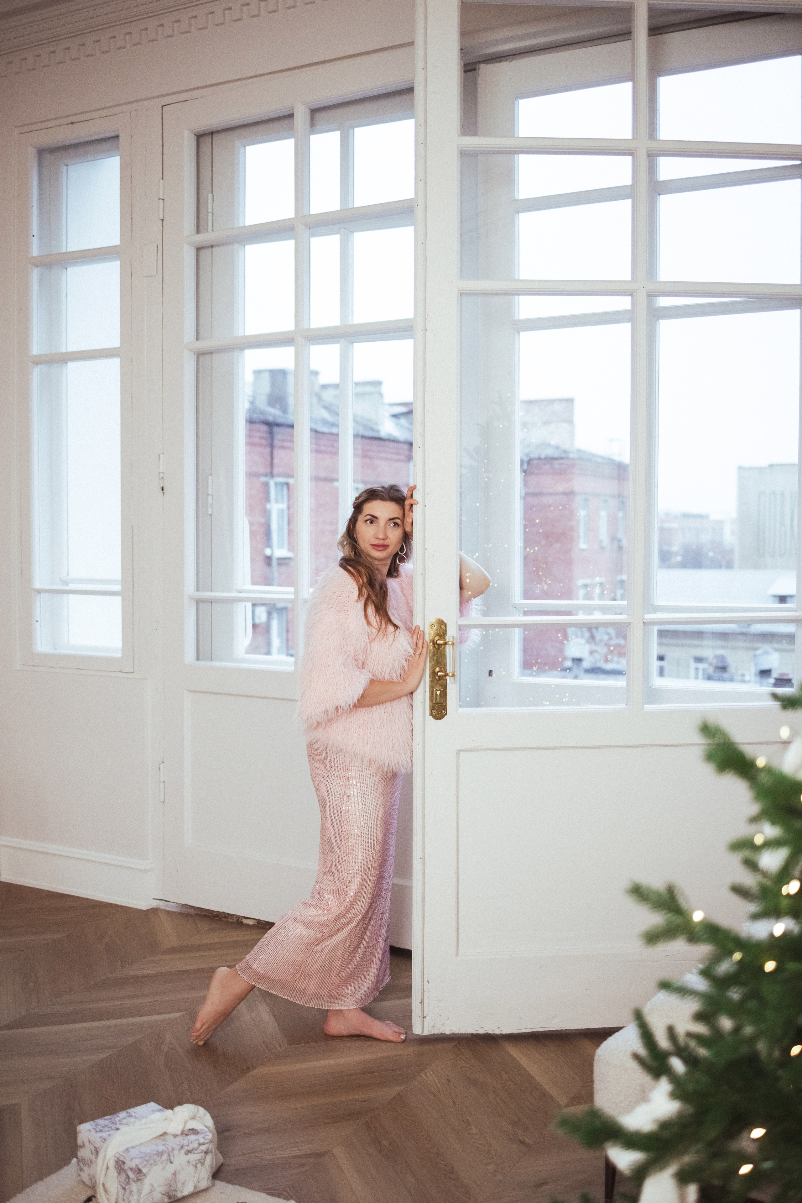 Семейная новогодняя фотосессия в фотостудии «Париж», г Краснодар. Семейный и детский фотограф в Краснодаре Анна Трашкова