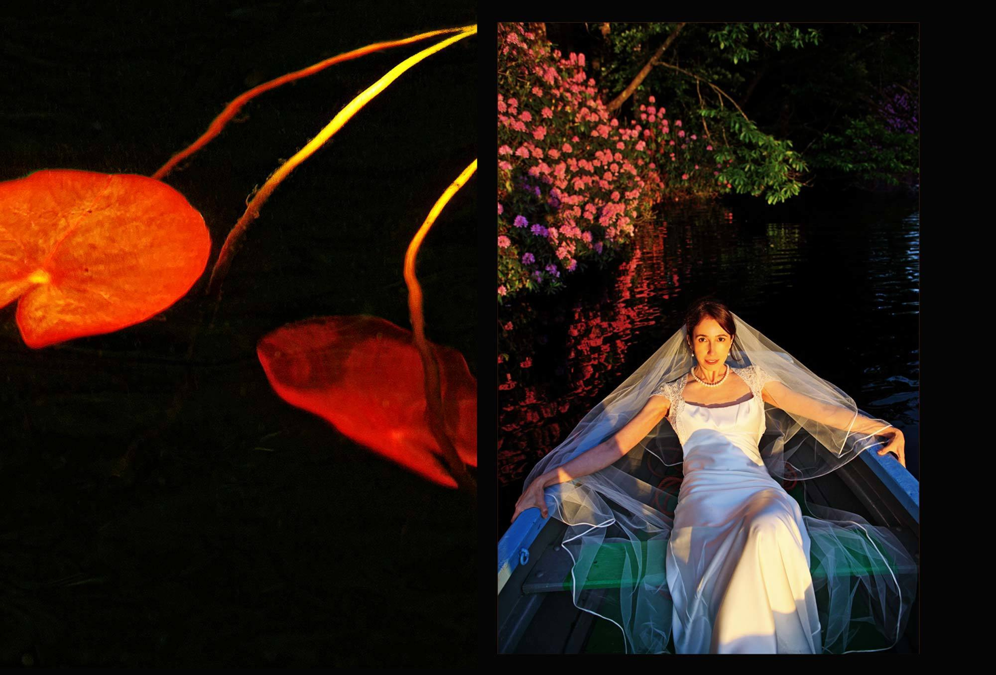 фотосессия на воде, свадебная фотосессия на закате