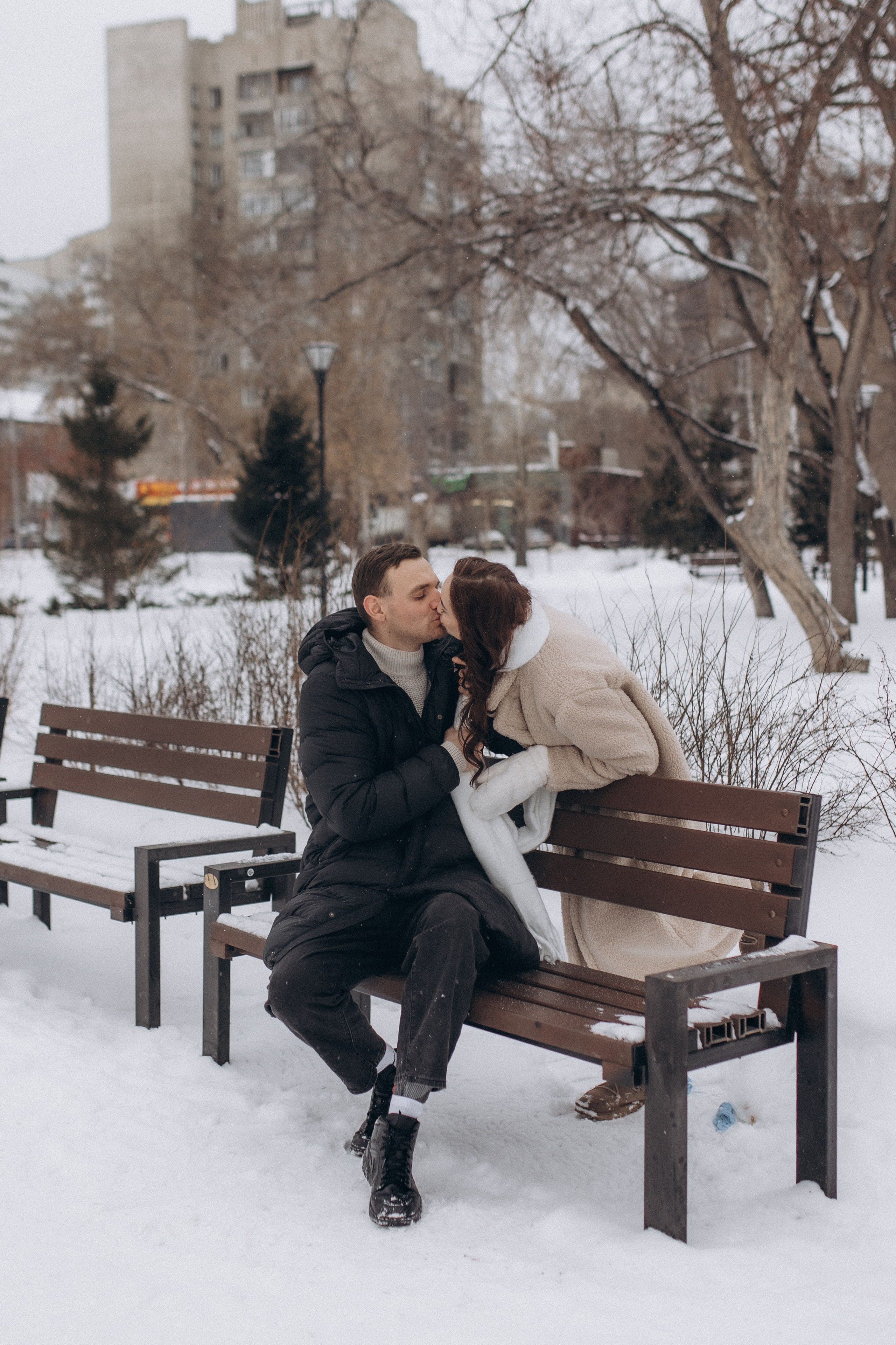 Зимняя история любви. Семейный фотограф lifestyle в Новосибирске Елена Шпилевая