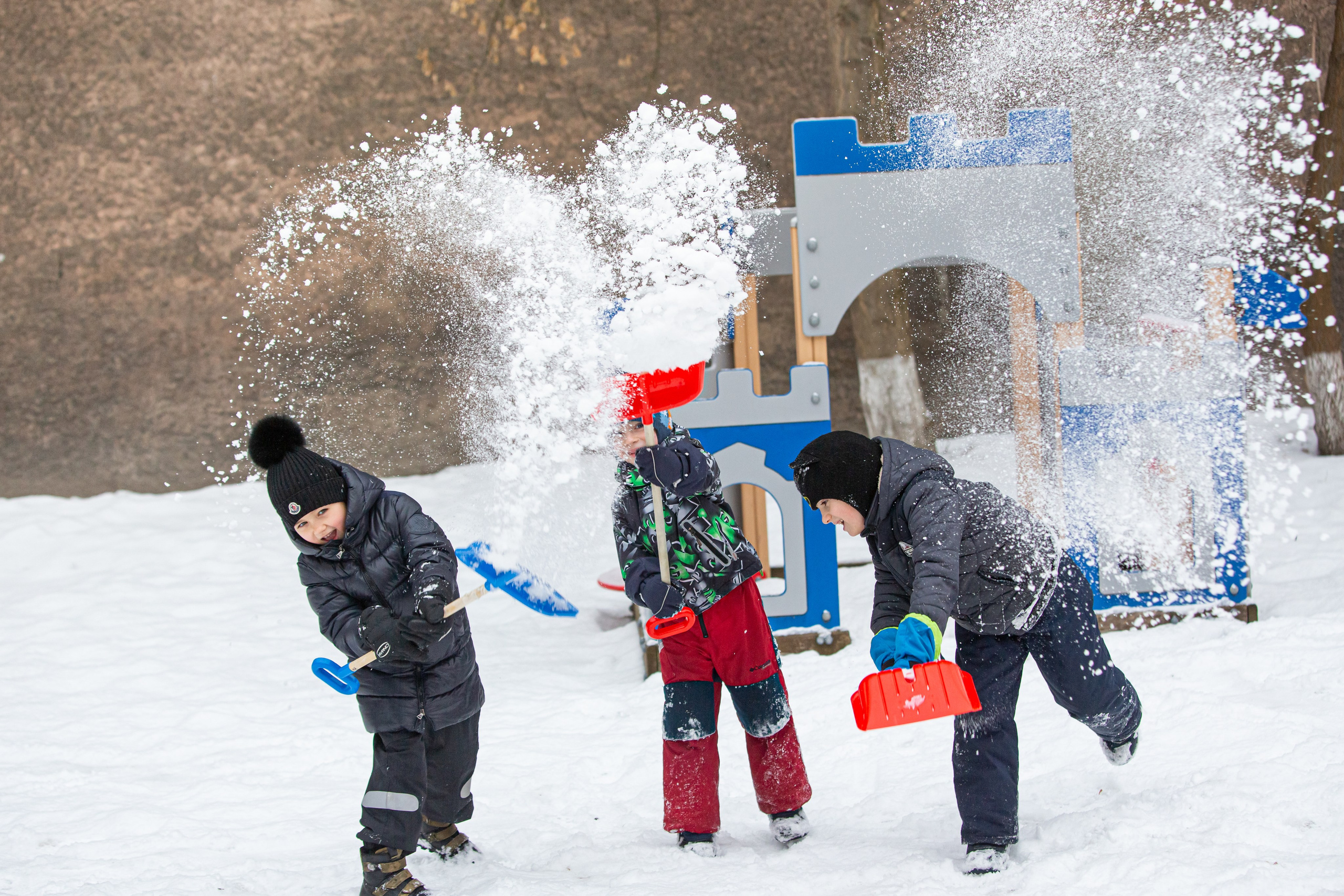 Зима в детском саду. Свадебный, семейный, детский фотограф в Санкт-Петербурге