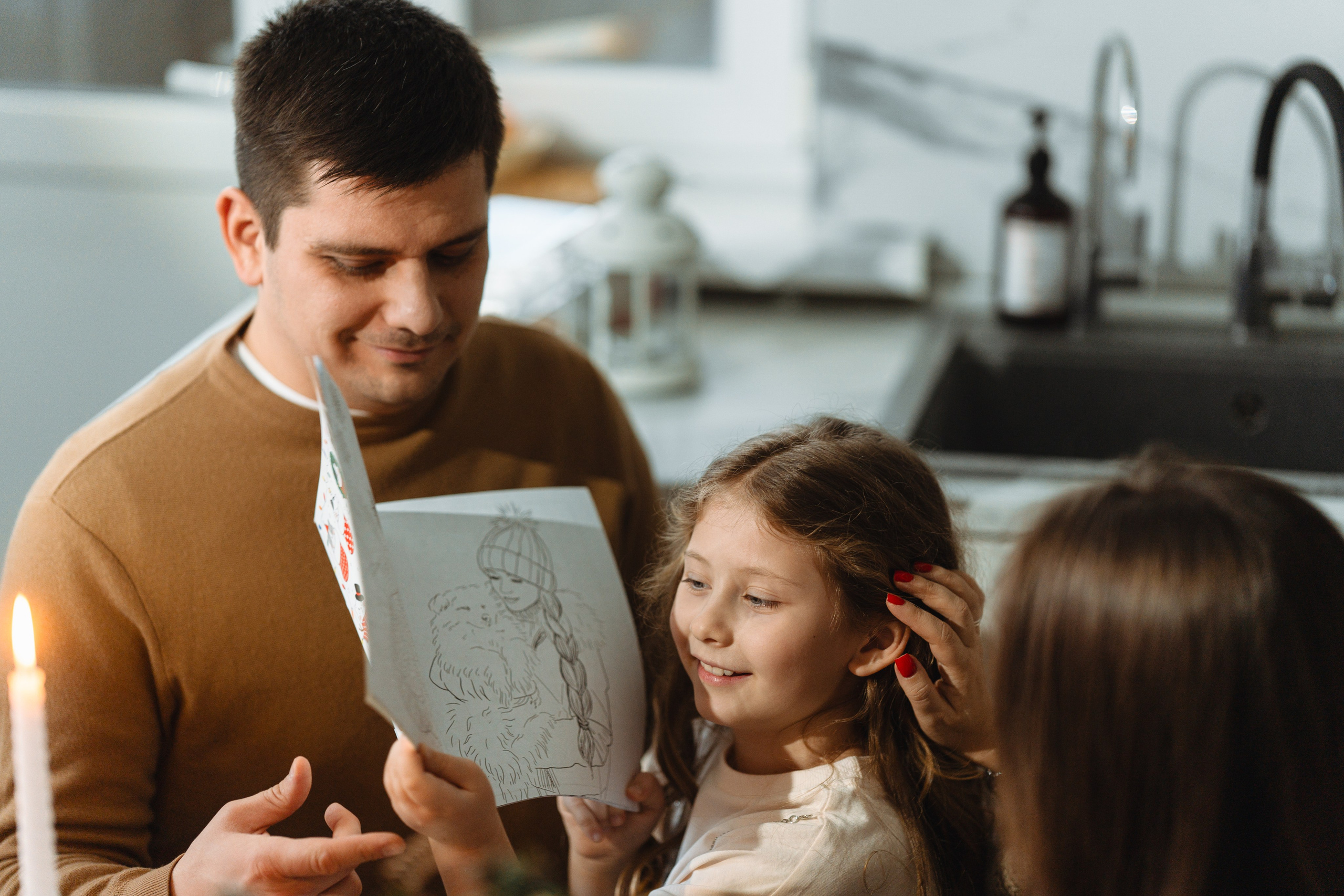 Новогодняя домашняя фотосессия Юна, Влад и Кирочка. Фотограф Москва. Екатерина Дударевич