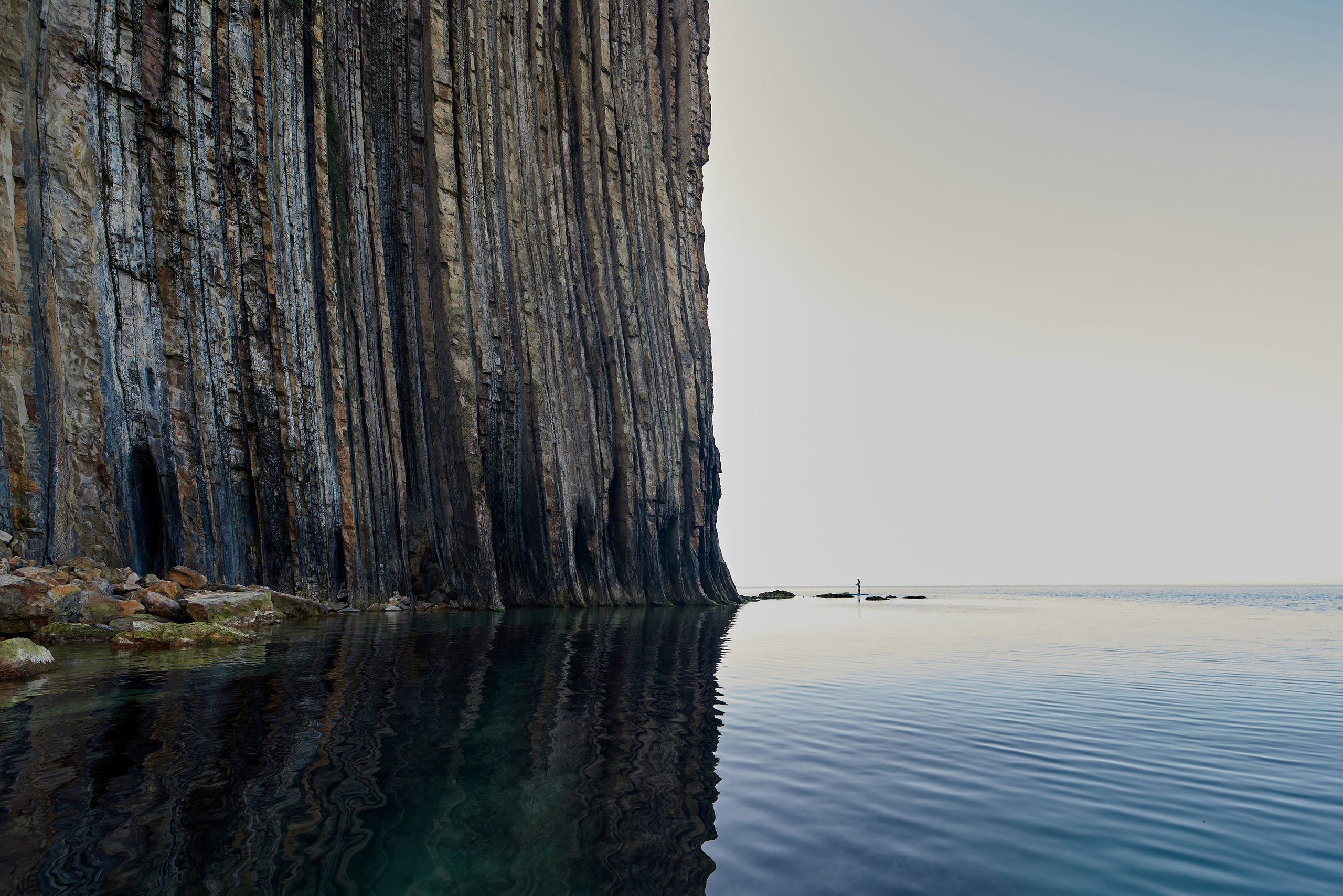 Берег, горы, скала, океан, море