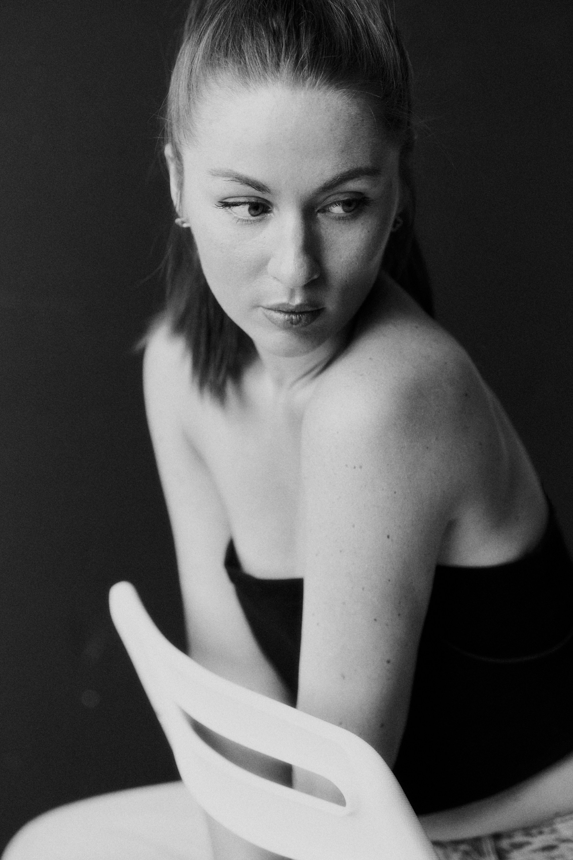 Ч/б фотосессия для Риты