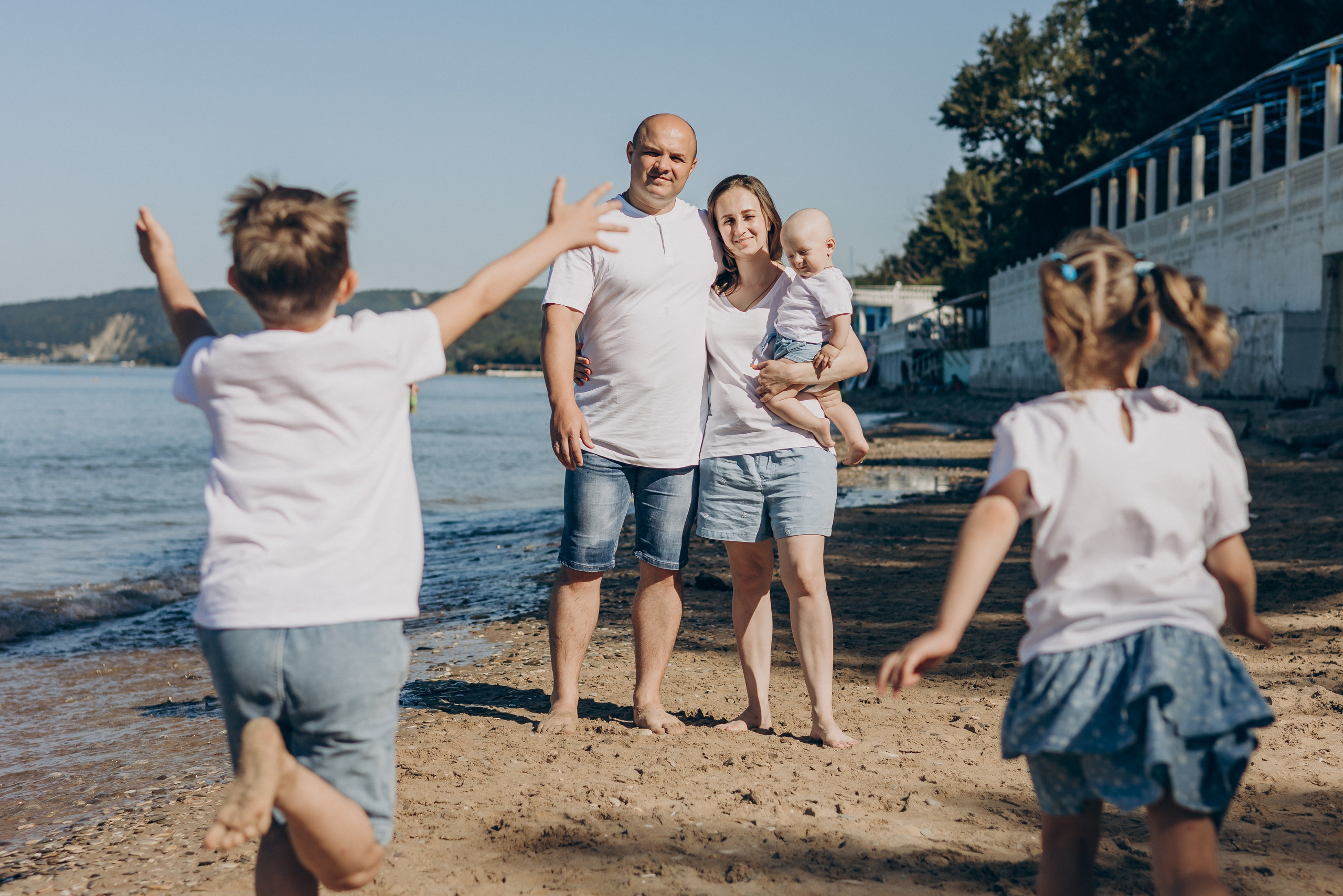 Сергей, Мария, Марк, Кира и Герман