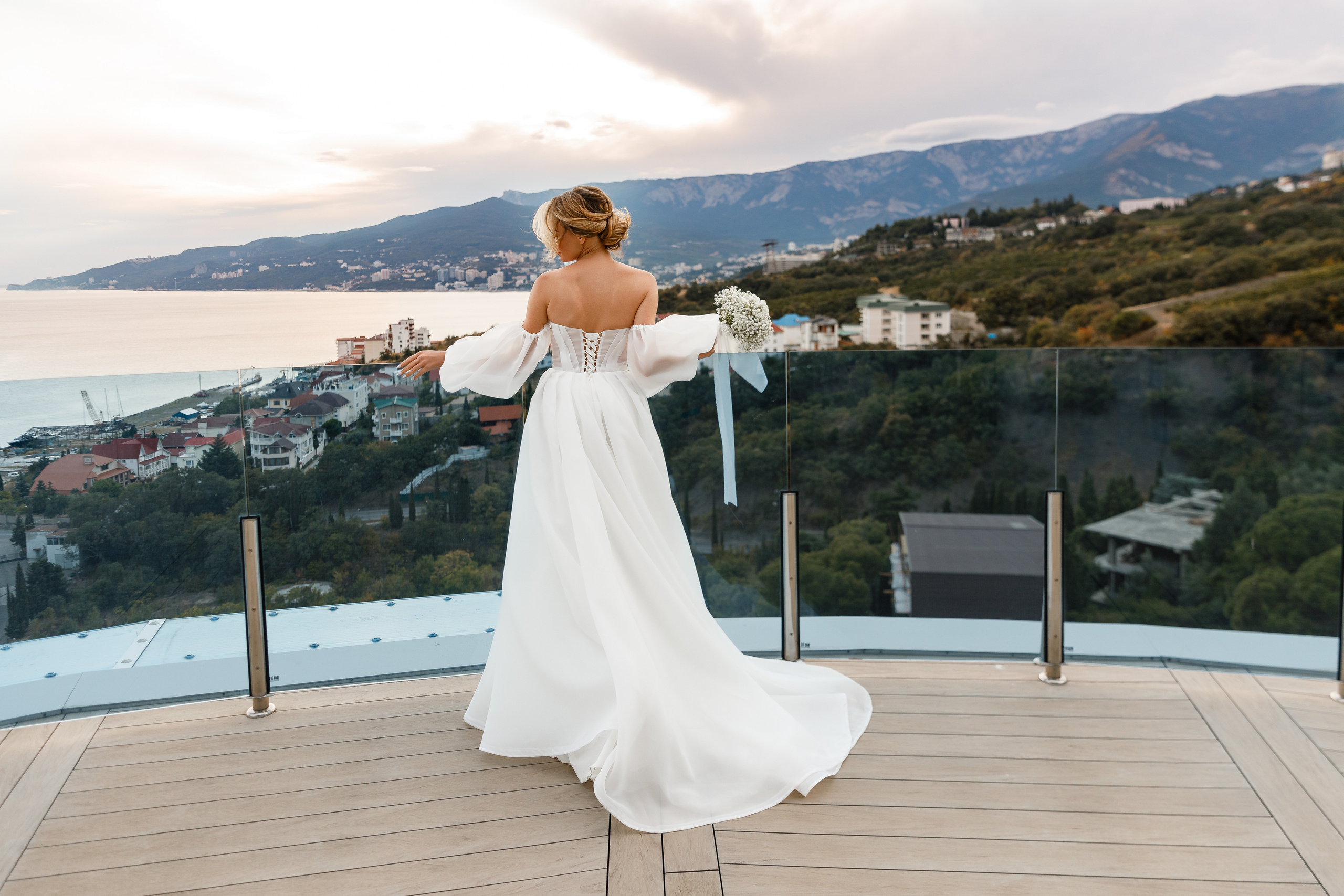 Южный берег Крыма. Камерная свадьба Кристины и Павла. Свадебный фотограф в Крыму и Севастополе Ольга Баскакова