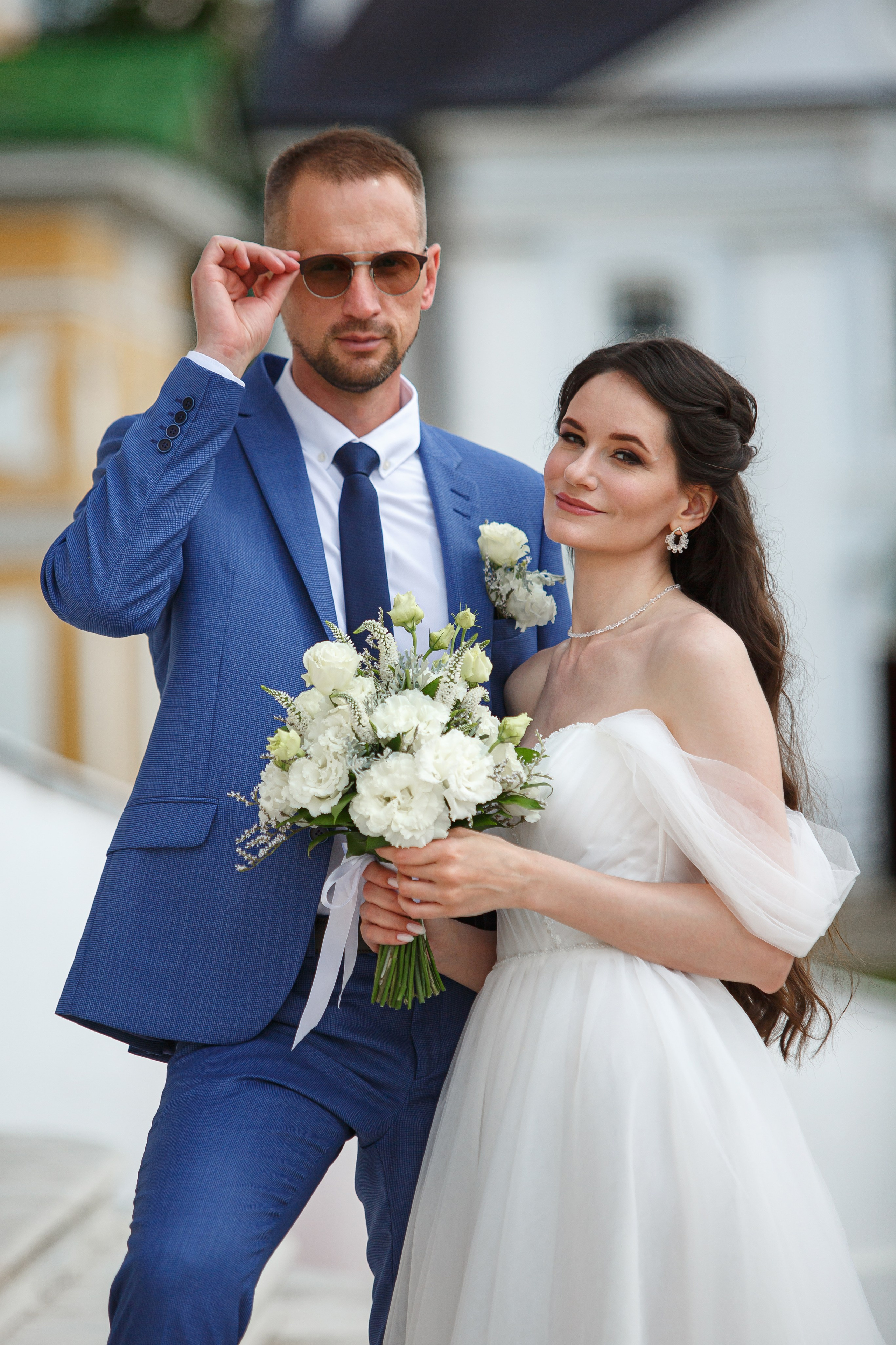 Свадебная фотосессия в усадьбе Кусково. Свадебный фотограф Москва и МО Сергей Киржаев