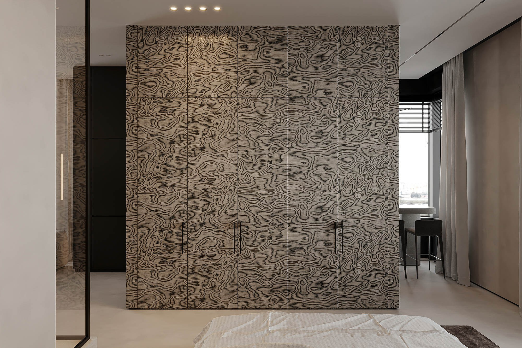 Минималистичная студия в ЖК «LEVEL»/ Дизайнер: Yummy interior. Студия интерьерной визуализации tmshkn.vis