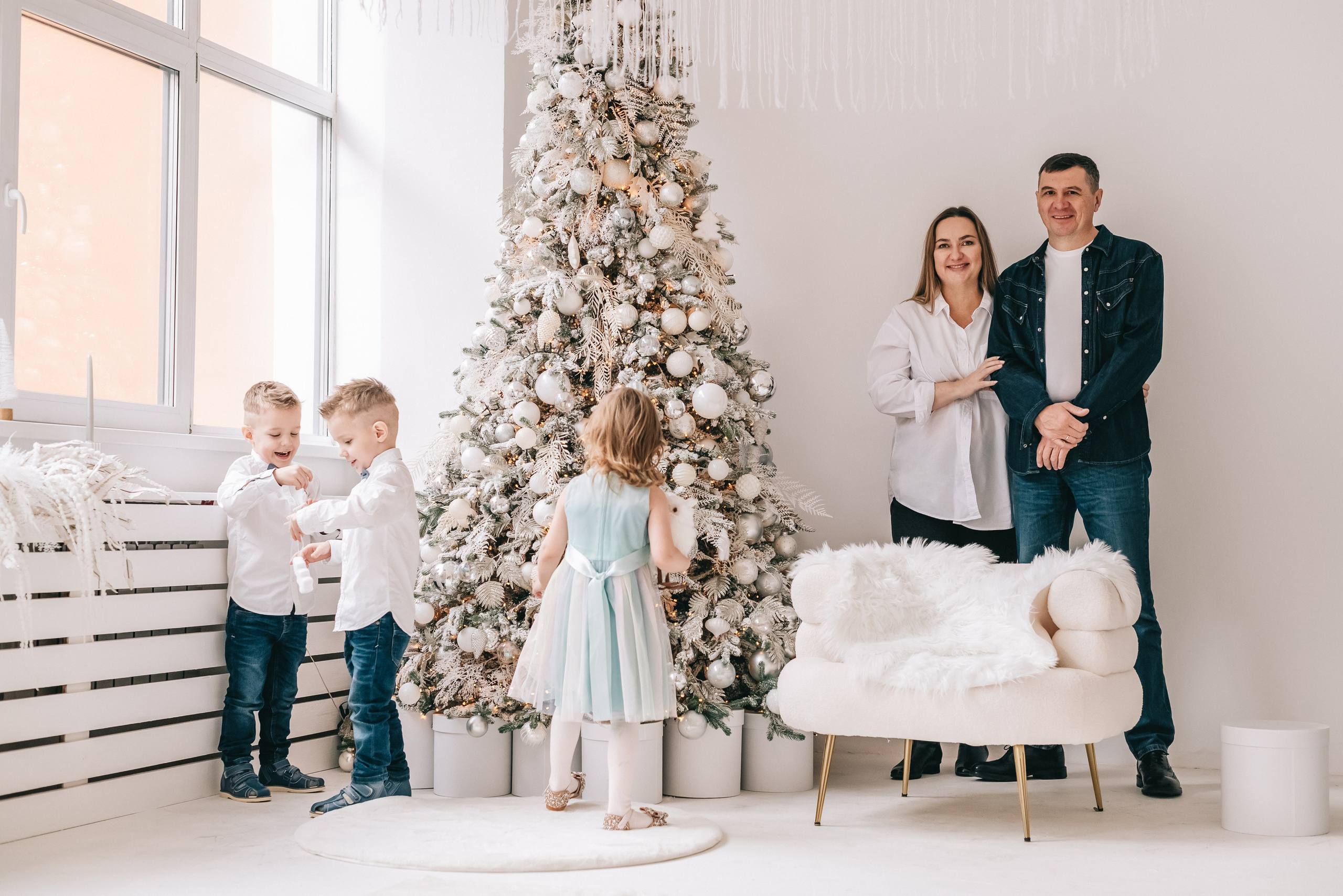 Новогодняя семейная фотосессия Кемерово