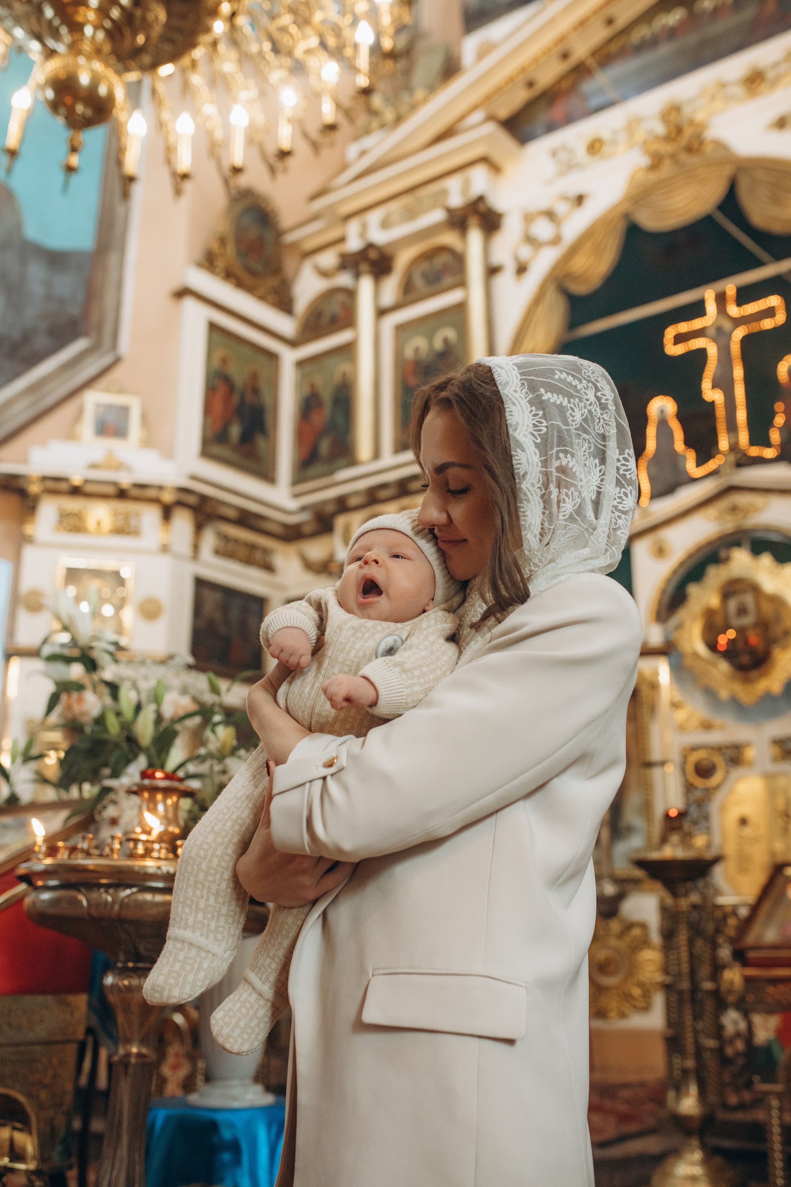 Крещение Михаил. Семейный и домашний фотограф в Москве и МО Королева Валерия