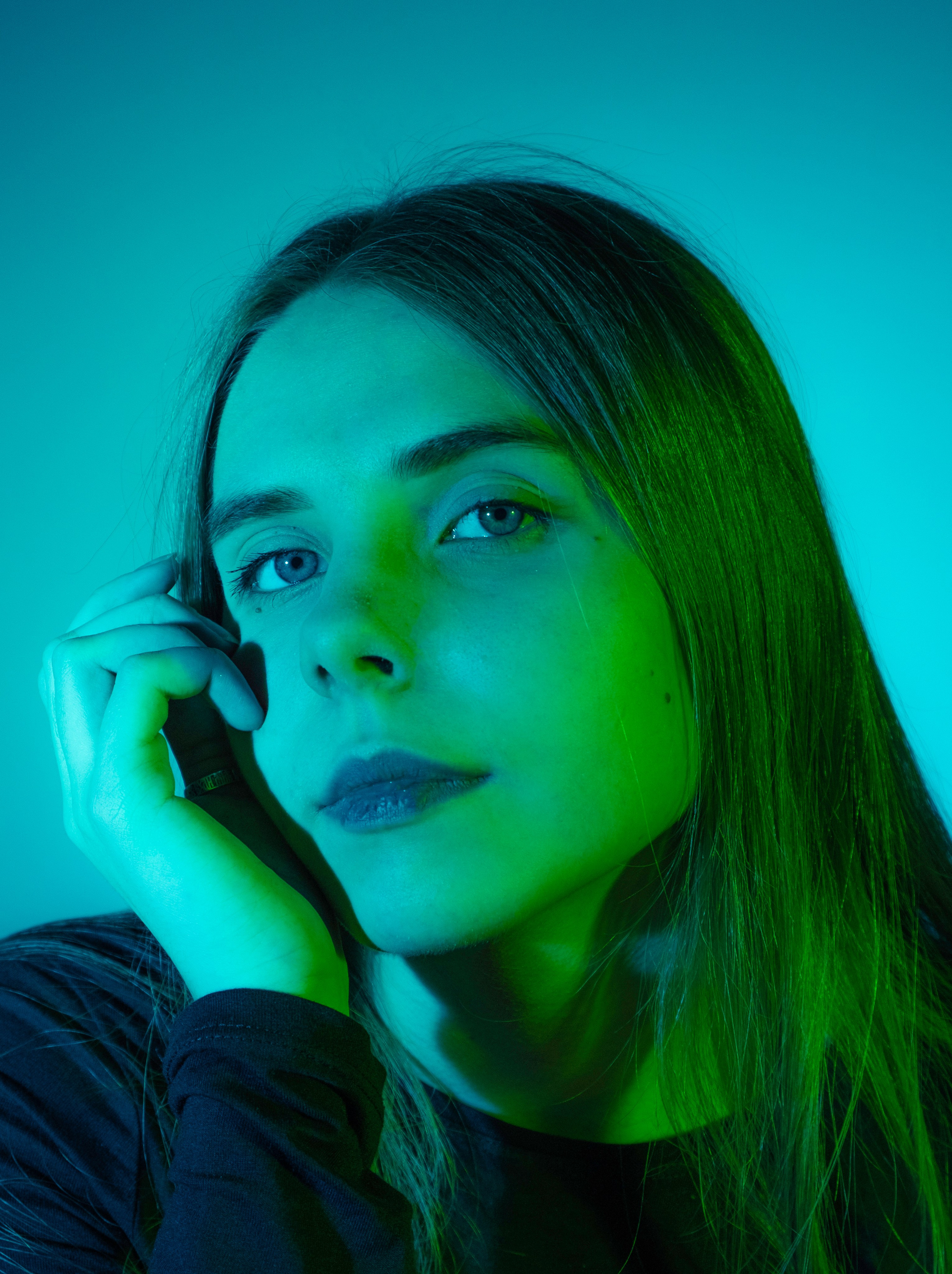 Нюта. Съёмка в студии с цветным светом. Lickord