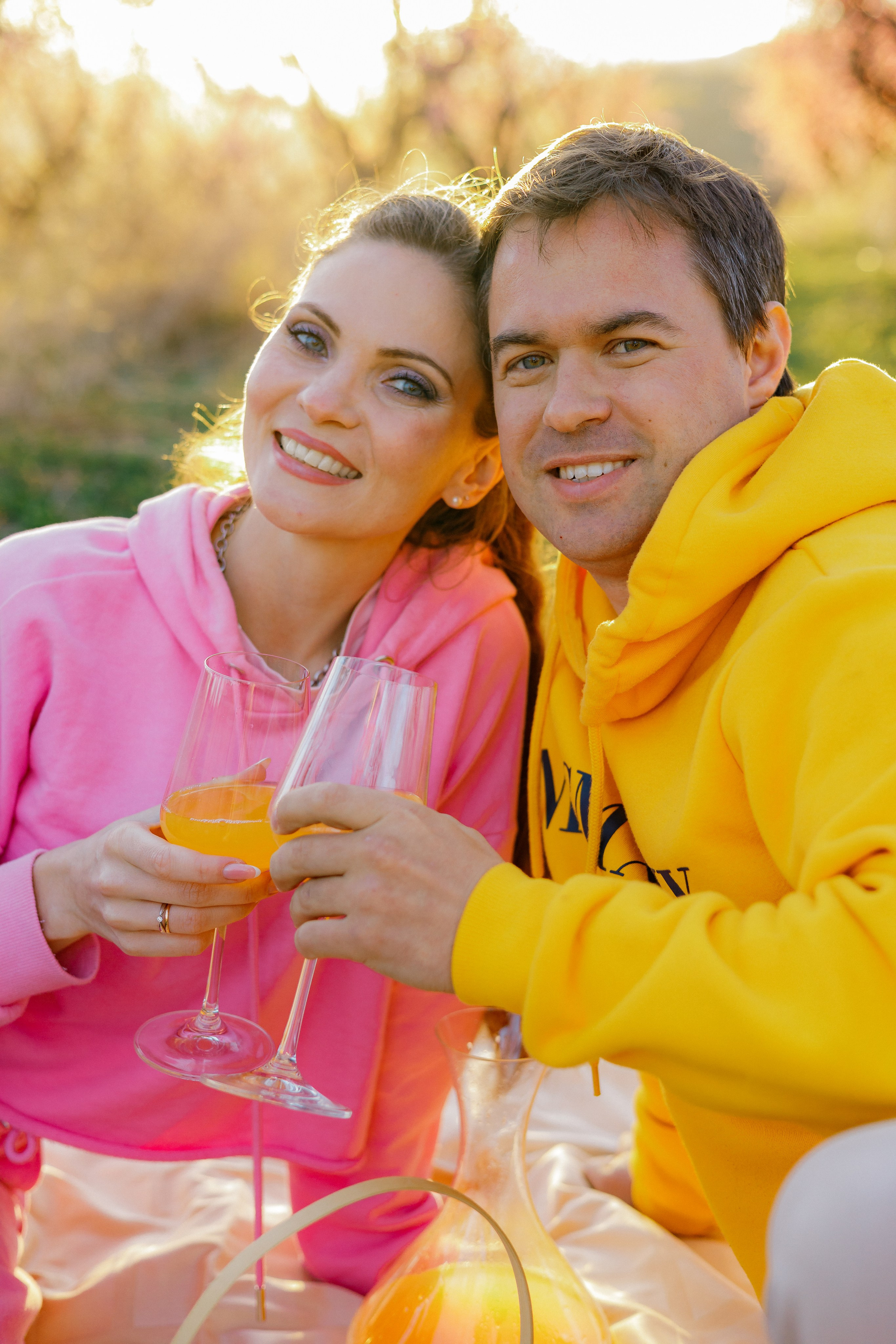 Закат в персиковом саду