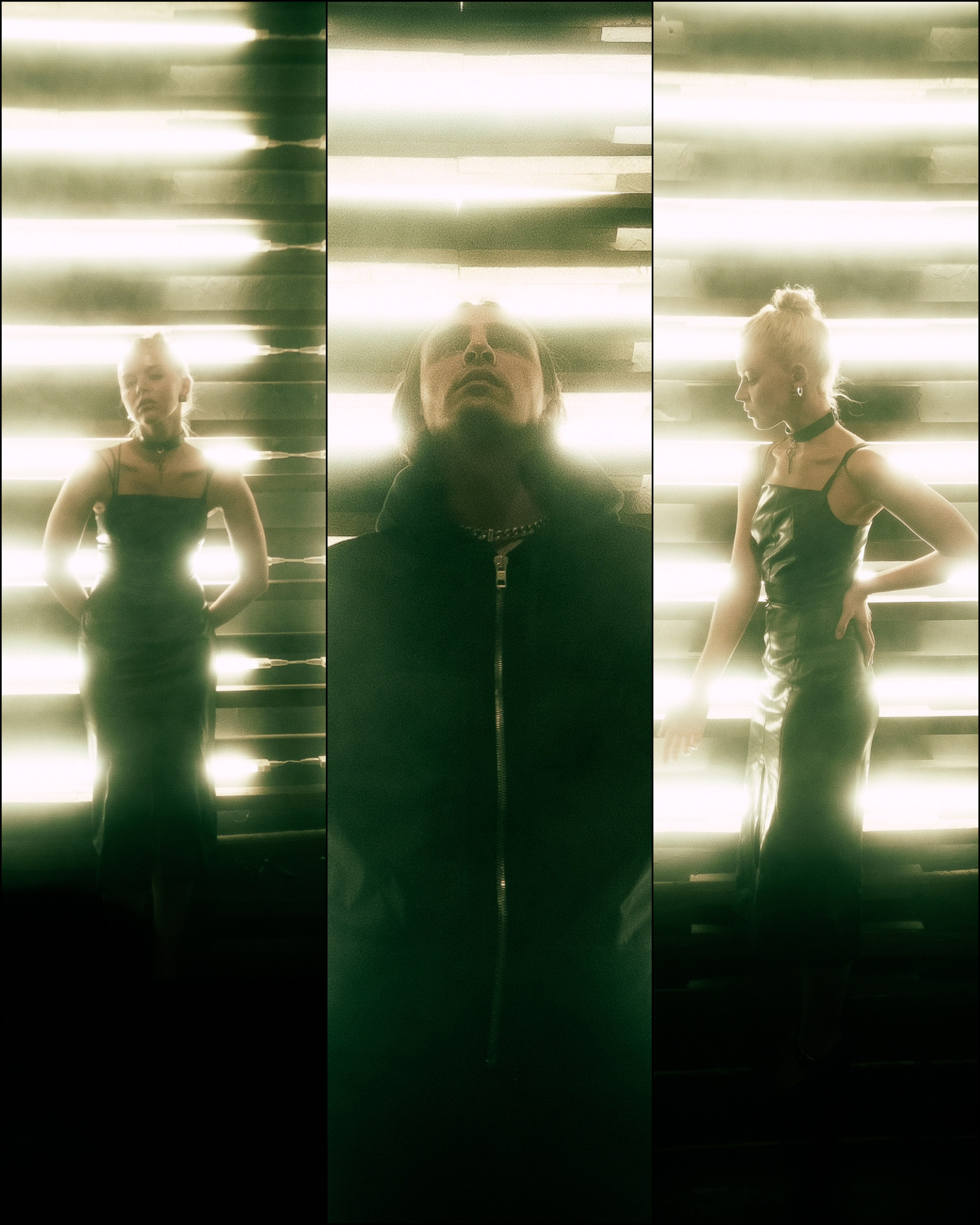 Coppia di ripresa. Fotografo a Mosca con un’atmosfera notturna di foto