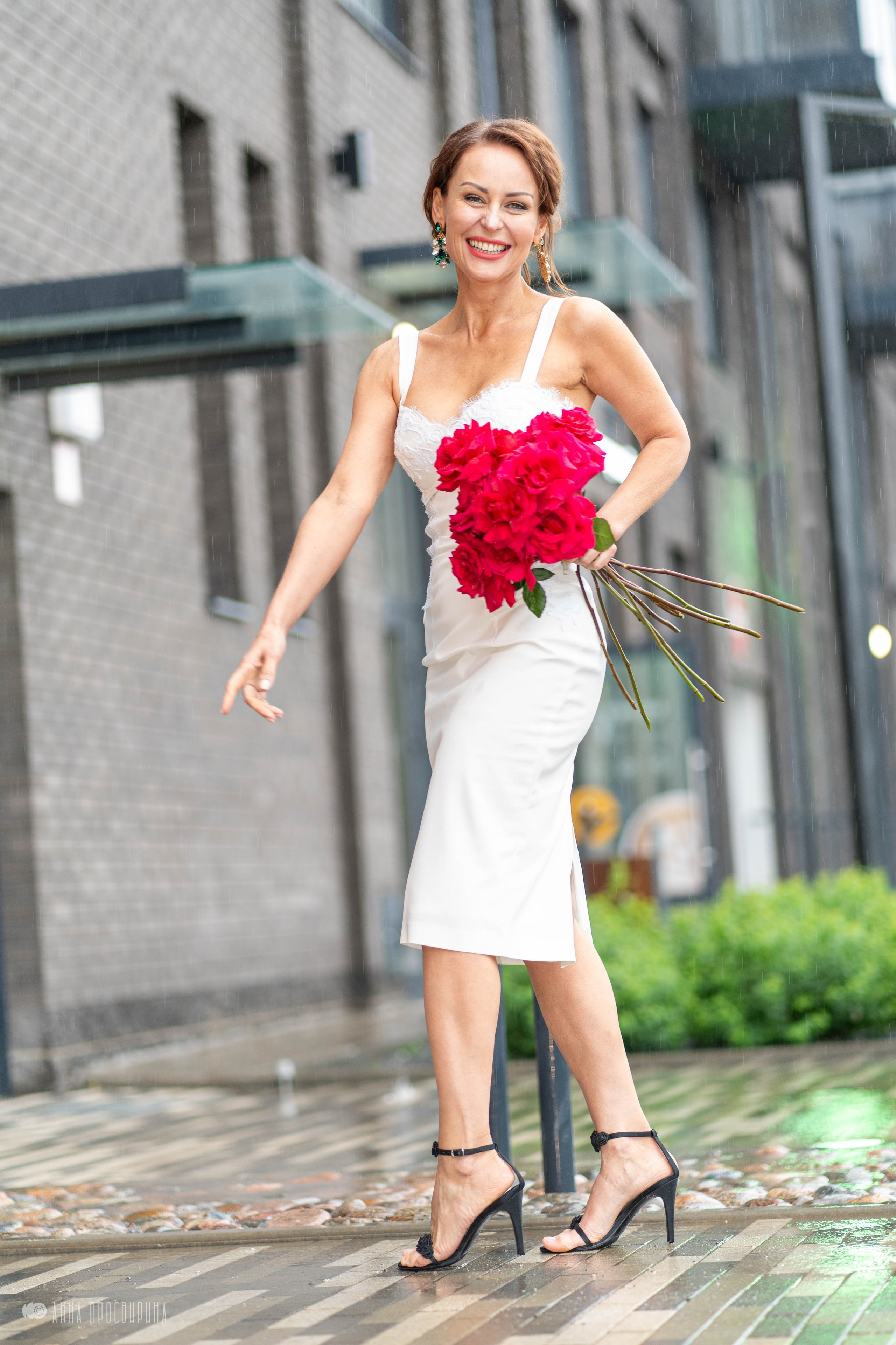 Дождливый фотодень с цветами, Охта. Ваш фотограф в Санкт-Петербурге Анна Просвирина