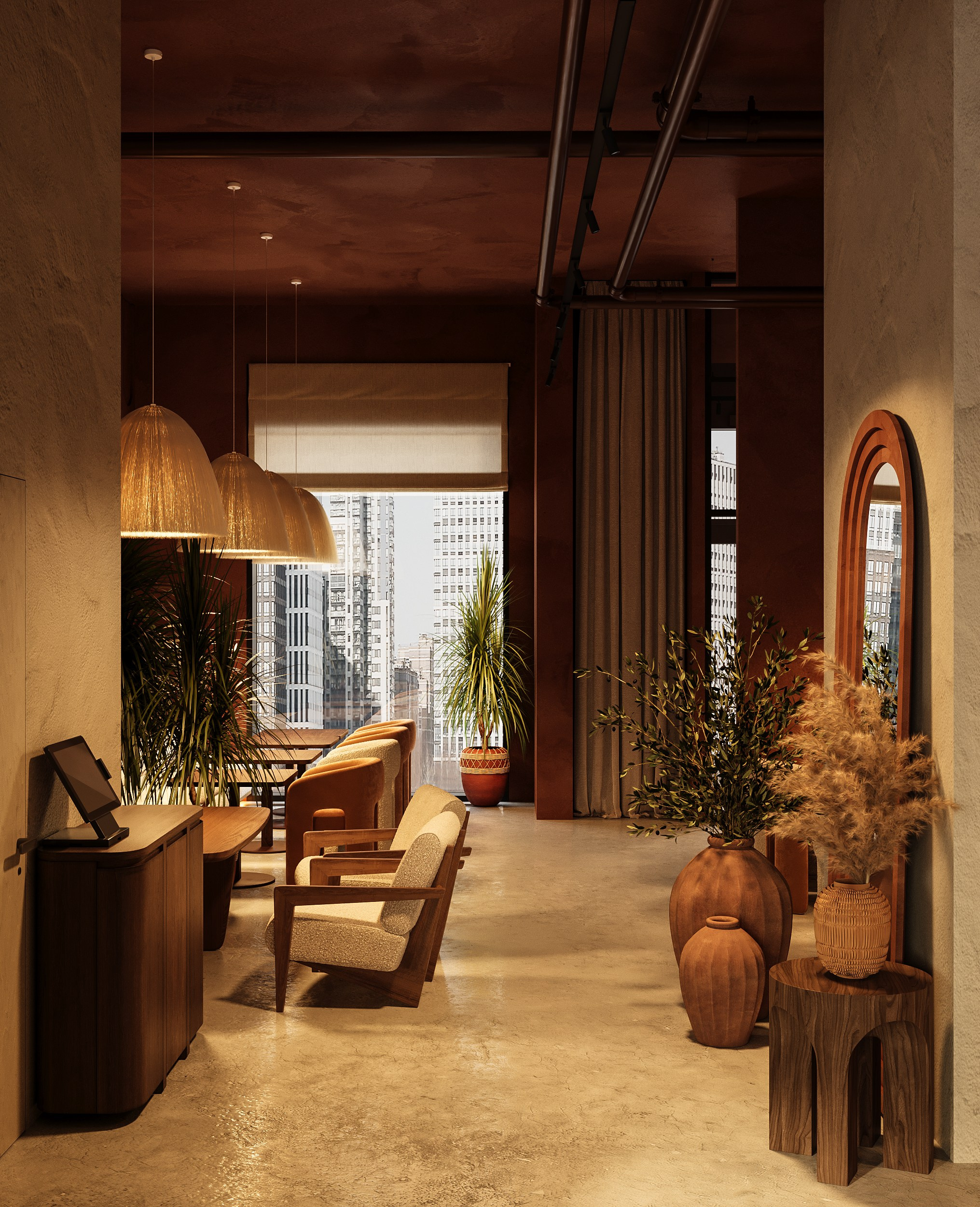 Кальянная Мята. Концепт и визуализация для One Two Home. 3D Визуализация