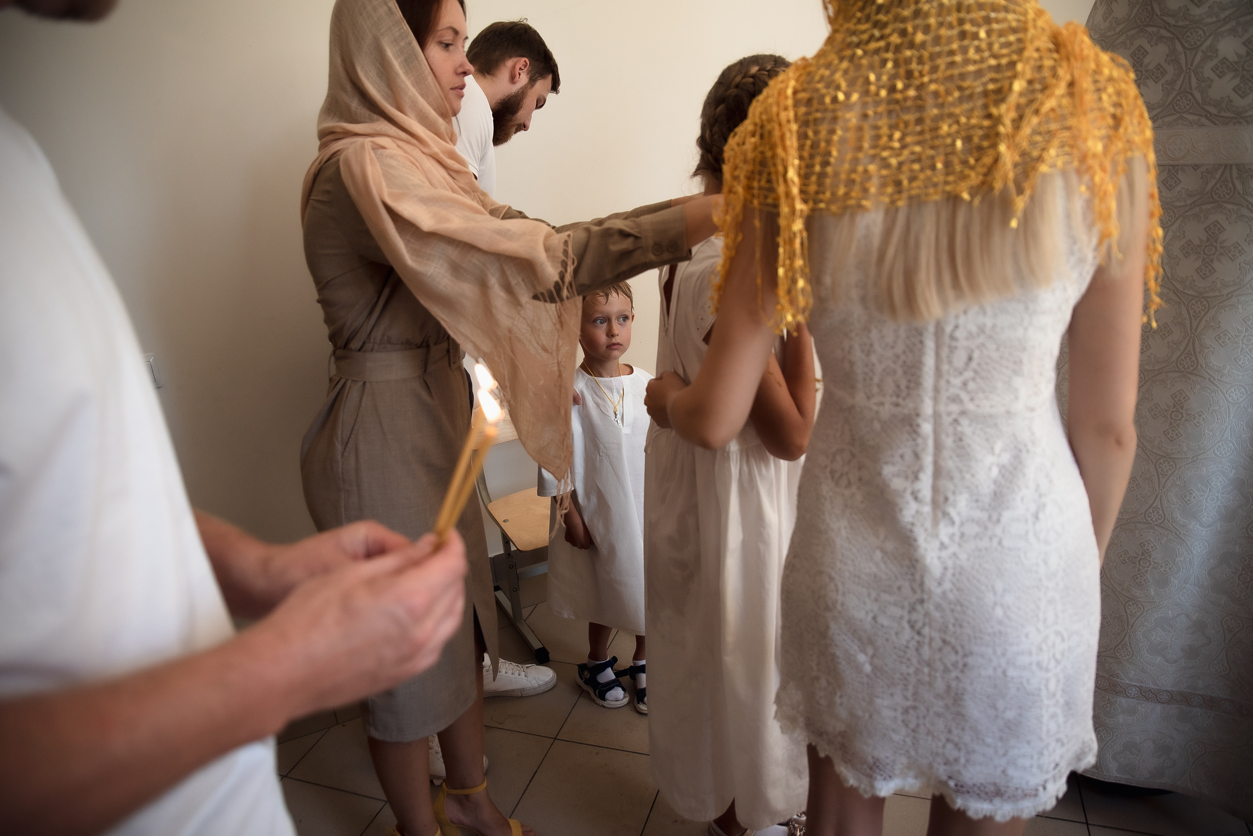 Крещение Юли и Вадима. Фотограф Таинства Крещения в Саратове Ильченко Артем