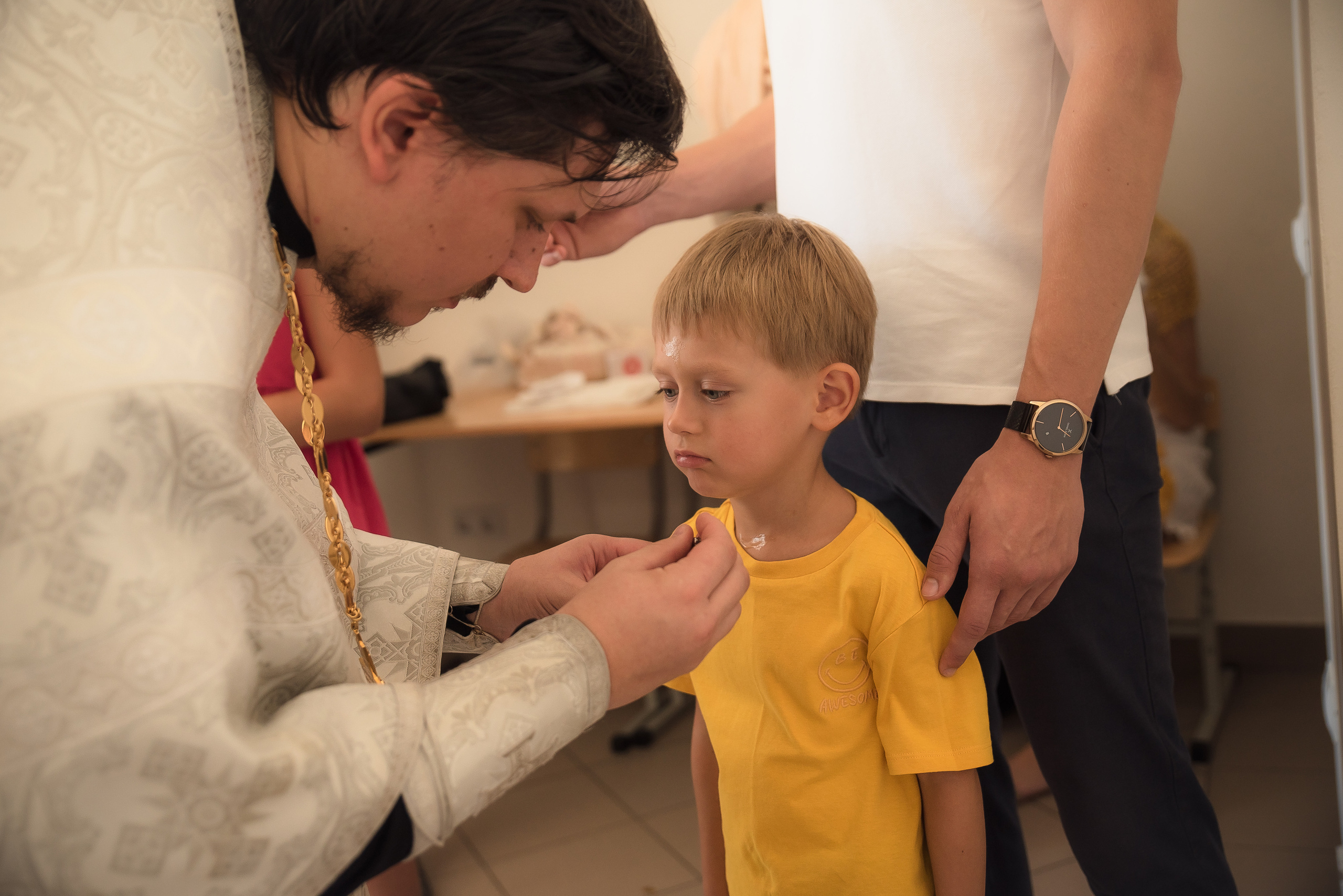 Крещение Юли и Вадима. Фотограф Таинства Крещения в Саратове Ильченко Артем